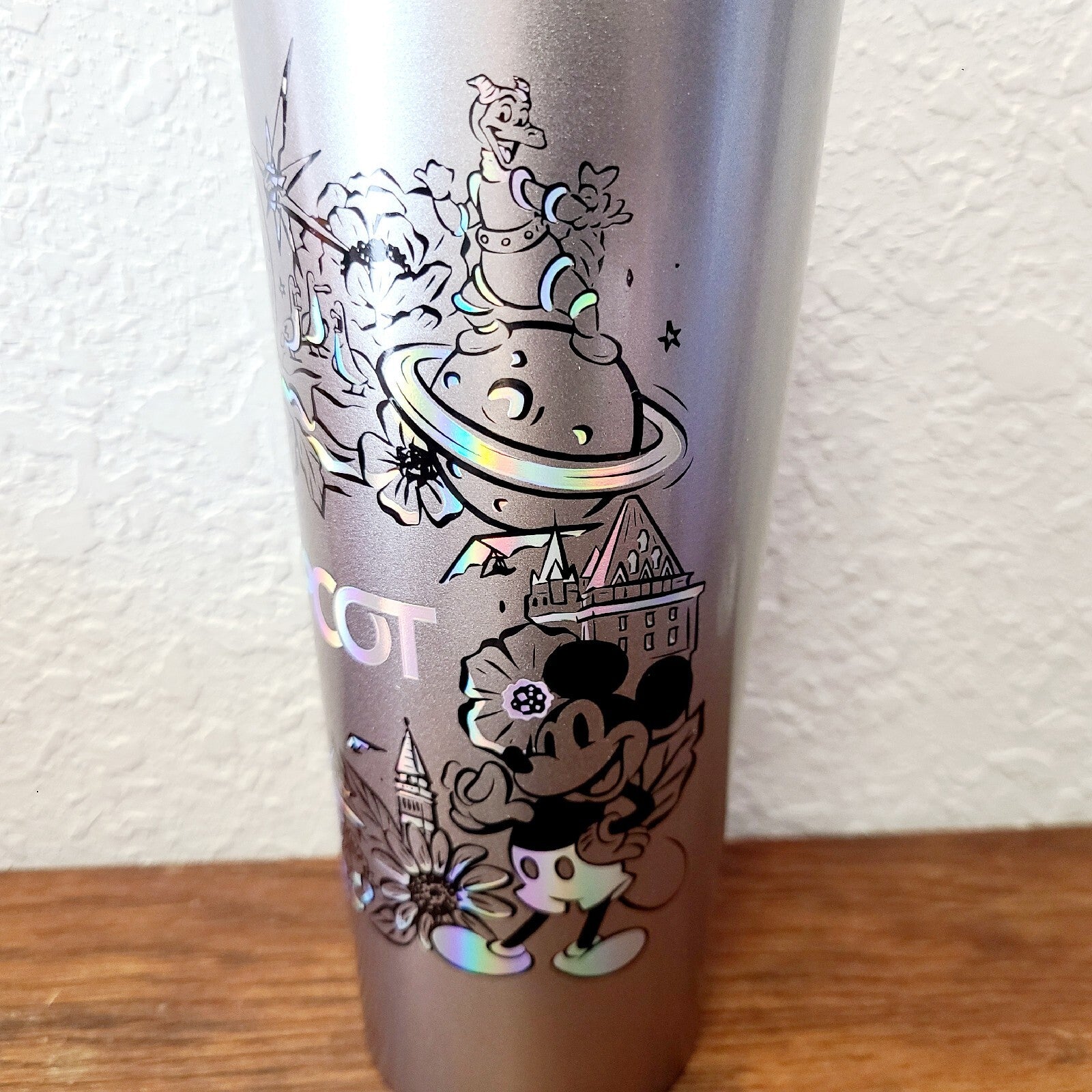 2023 Disney Parks Epcot Figment Olaf Park Icons Metal Tumbler Cup Starbucks NEW