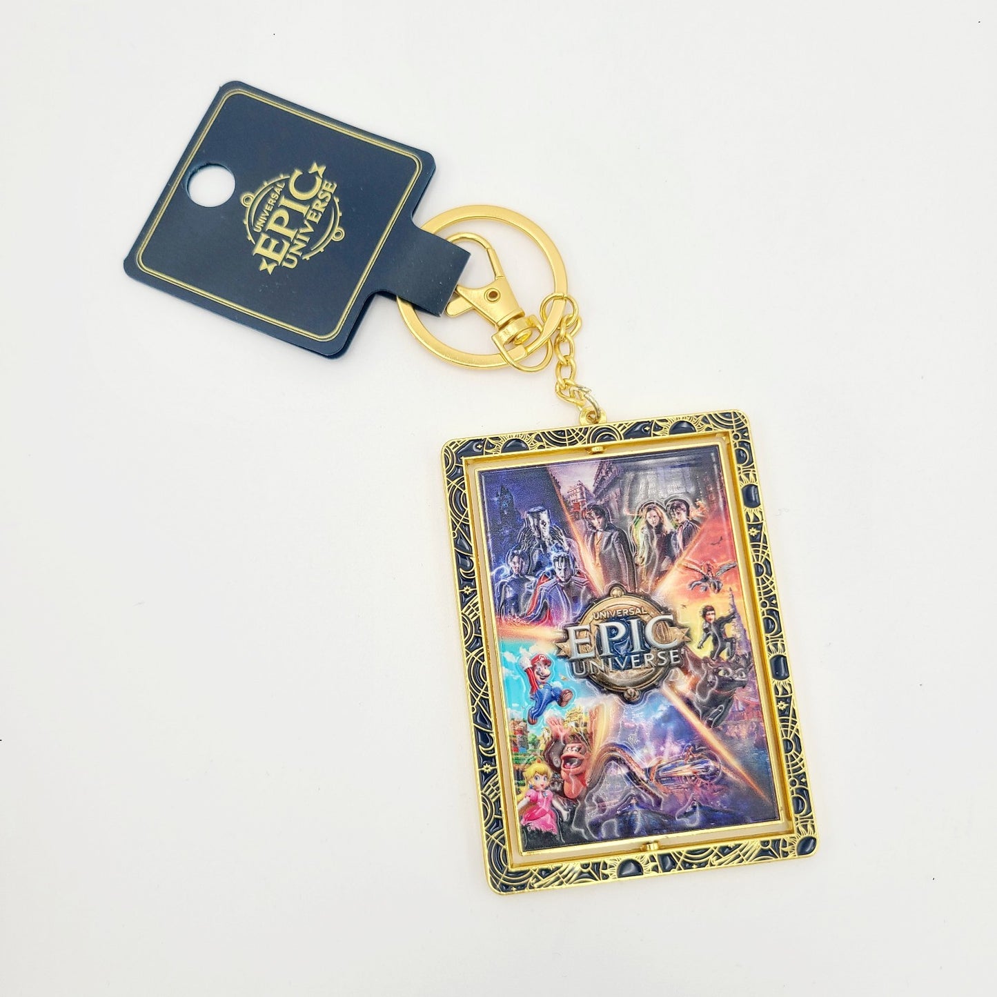 *Spinner Keychain* EPIC Universe Universal Studios 5 Worlds Portals 3D Nintendo