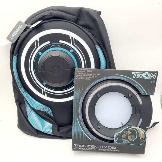 Disney Parks 2023 Tron Lightcycle Run Opening Day Backpack Bag + Disc  BUNDLE