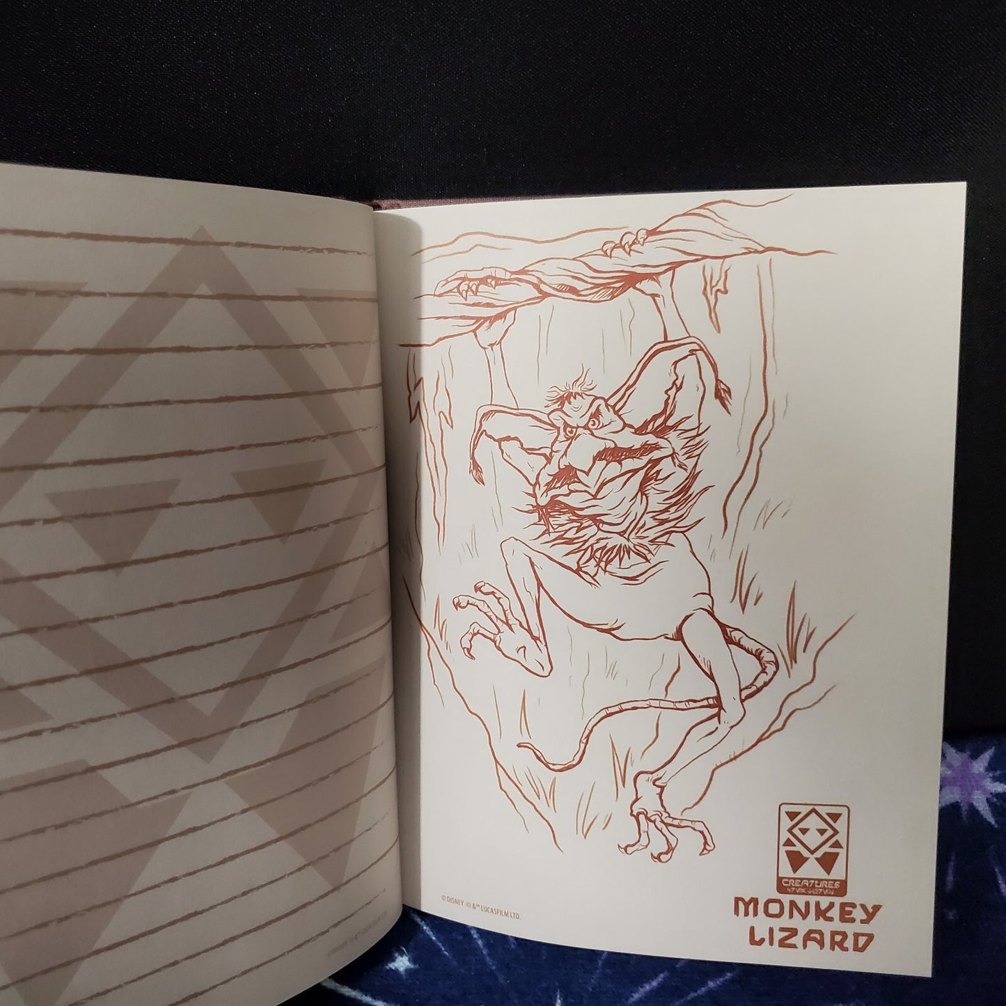 Disney Parks Creatures Notebook Journal Book Star Wars Galaxy's Edge Bantha Gorg