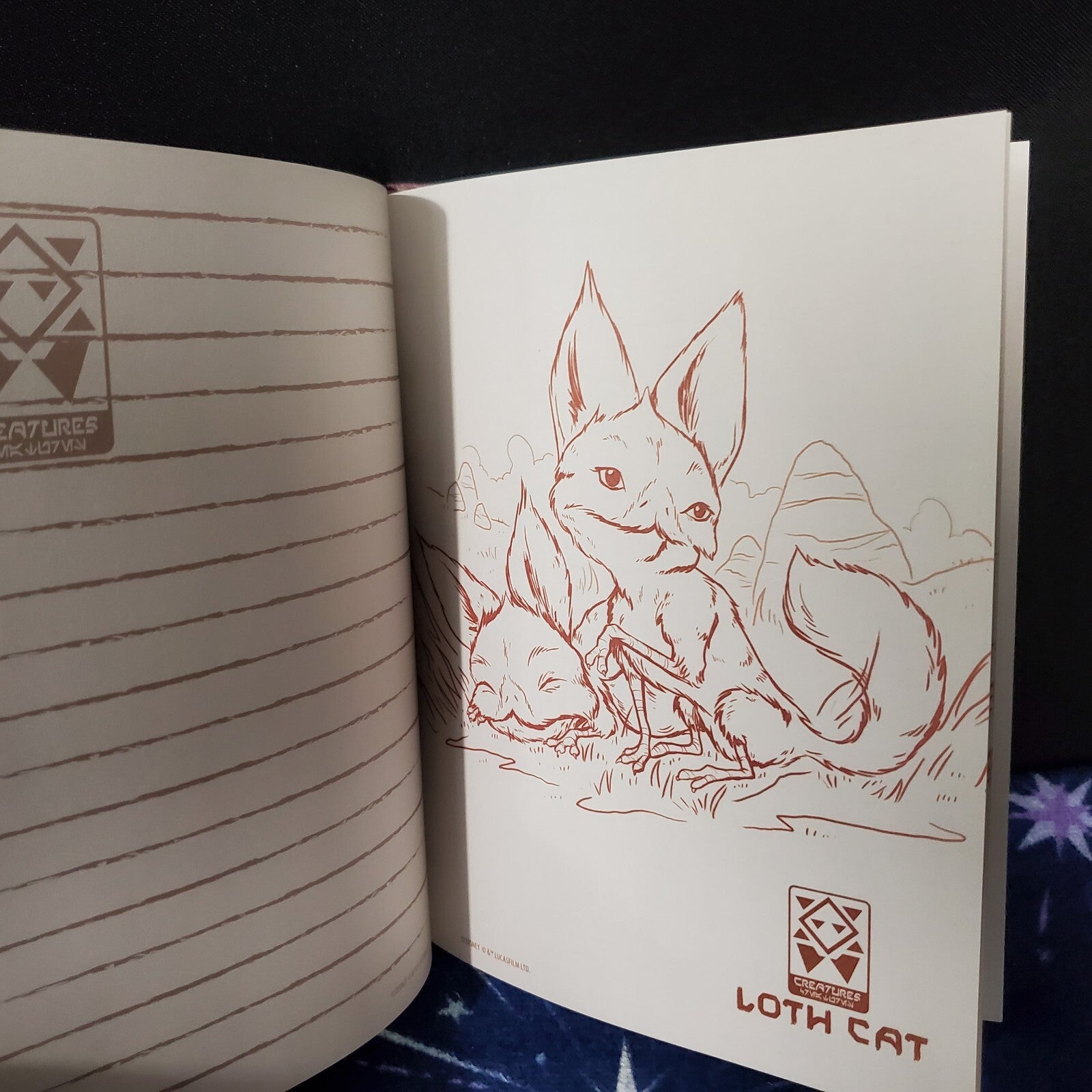 Disney Parks Creatures Notebook Journal Book Star Wars Galaxy's Edge Bantha Gorg