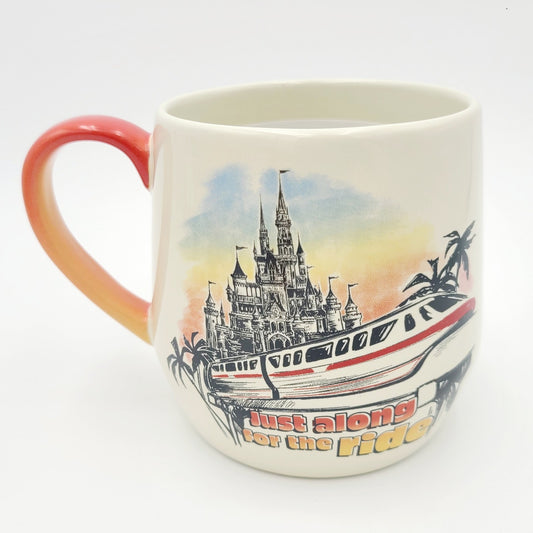 2025 Disney Parks Monorail Just Along For The Ride Cinderella Castle Coffee Mug