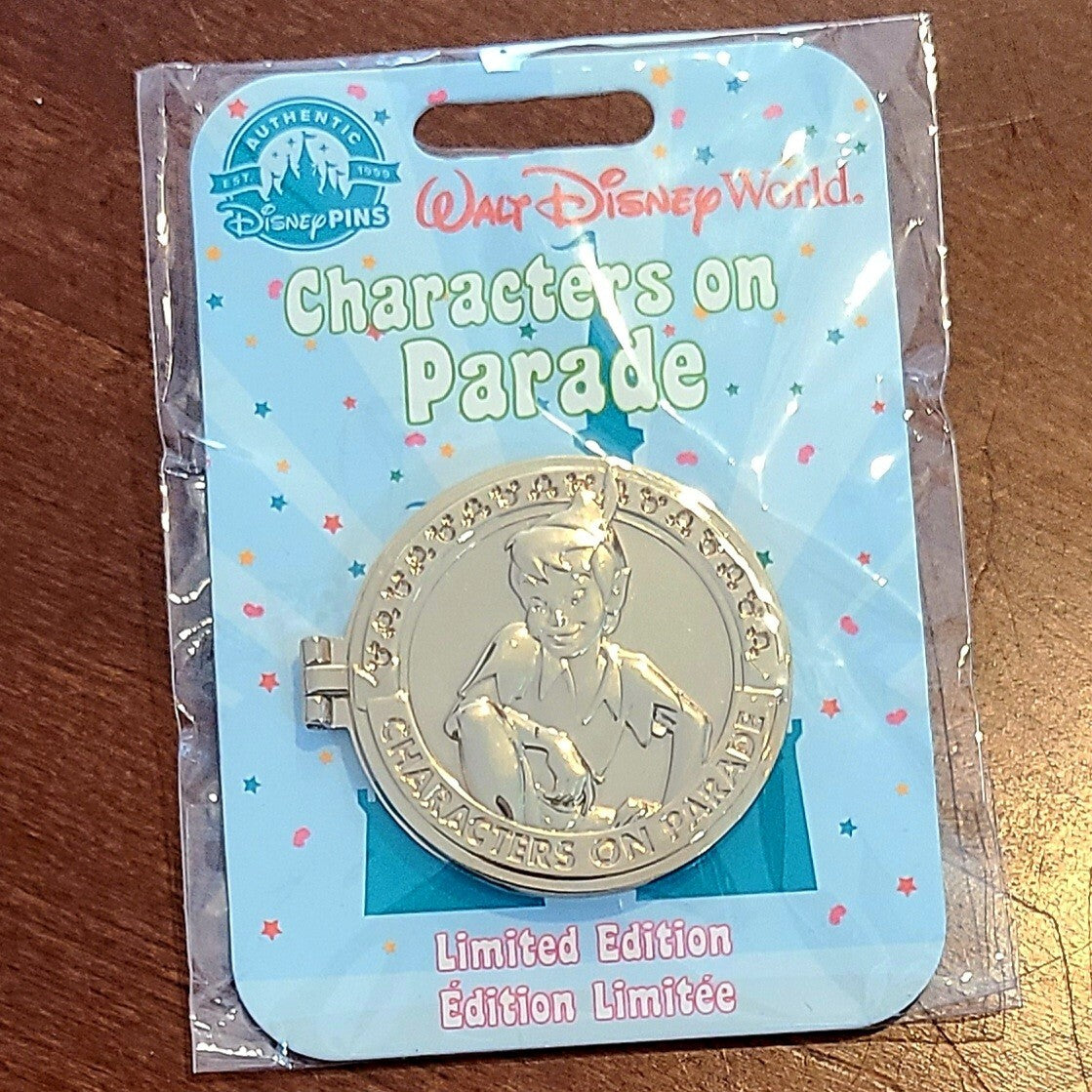 Disney Parks CHARACTERS ON PARADE Gold Coin PETER PAN Float LE 2750 Trading Pin