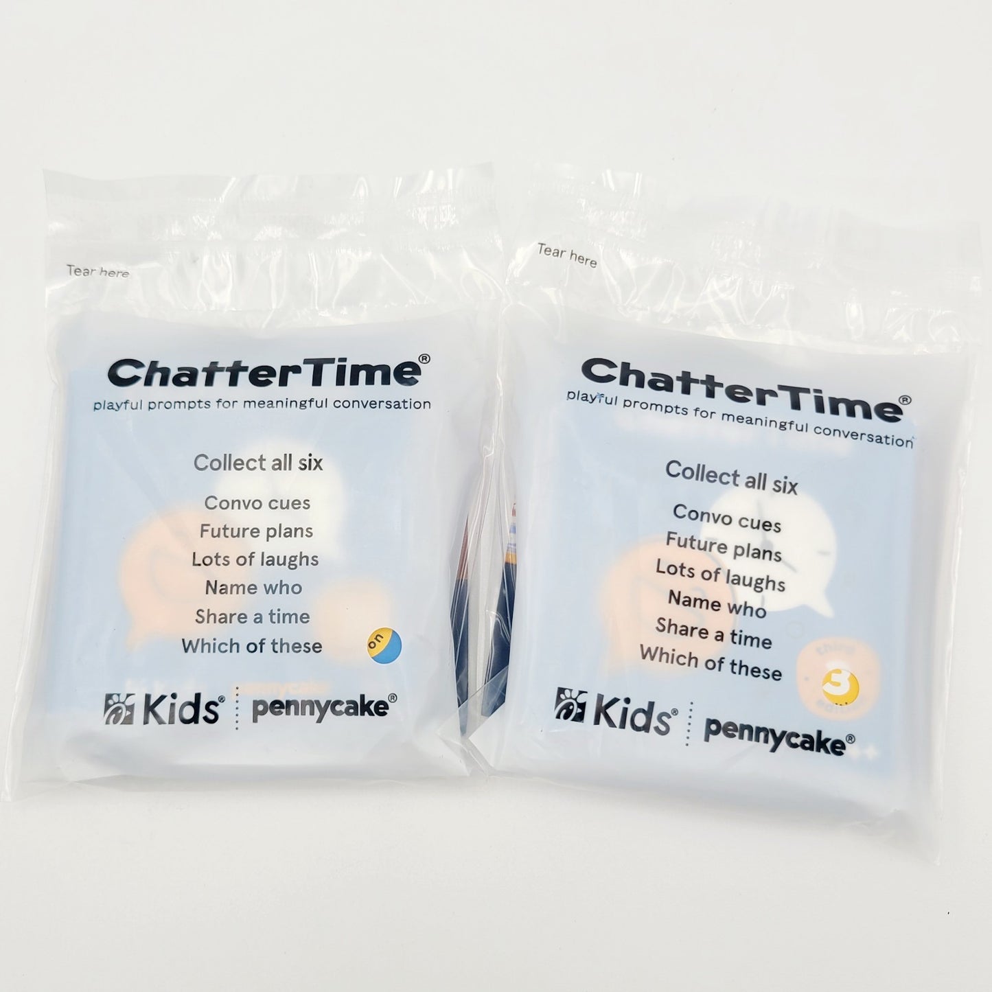 *Set Of 2* 2025 Chick-fil-A Kids Meal Activity - Chatter Time "Convo Cues” NEW
