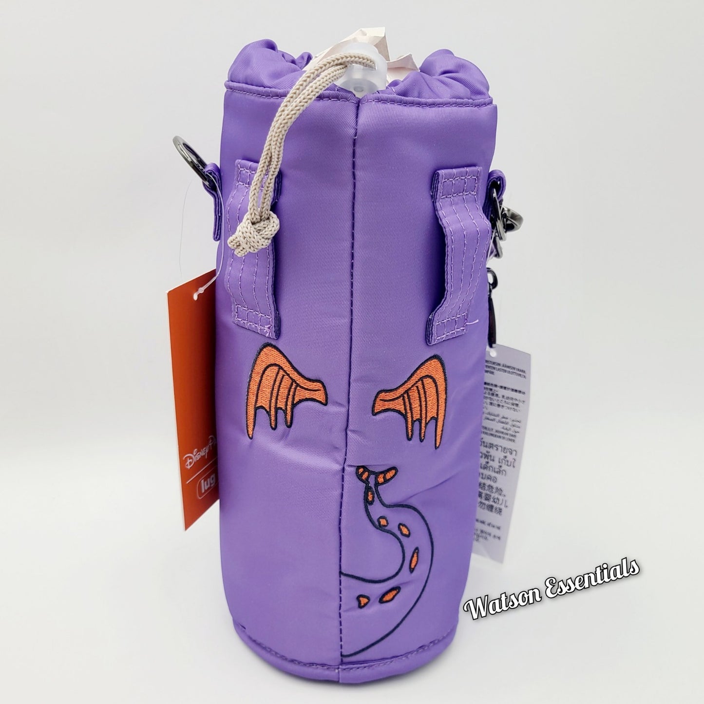 2025 Disney Parks EPCOT Center Figment Lug Water Bottle Holder Crossbody Purple