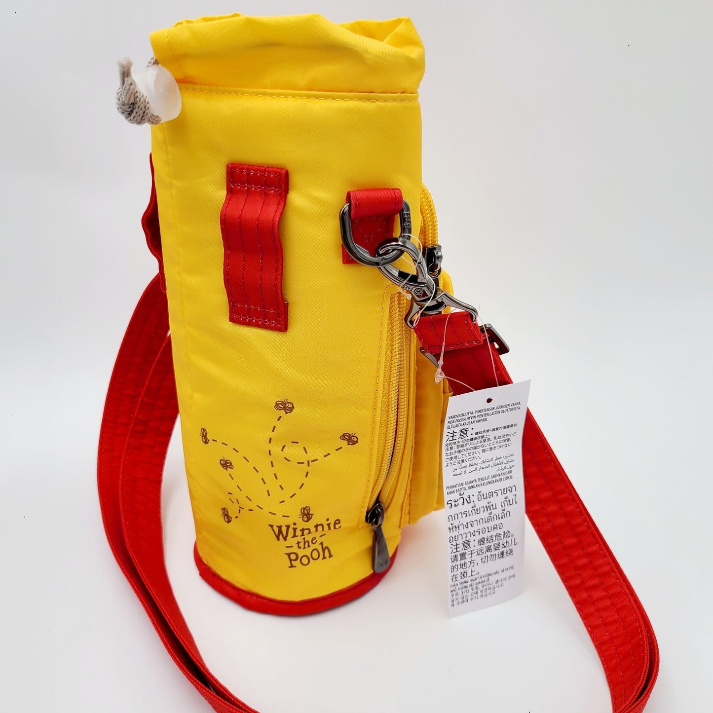 New 2025 Disney Parks Lug Huggie Bag Water Bottle Holder Winnie The Pooh Yellow