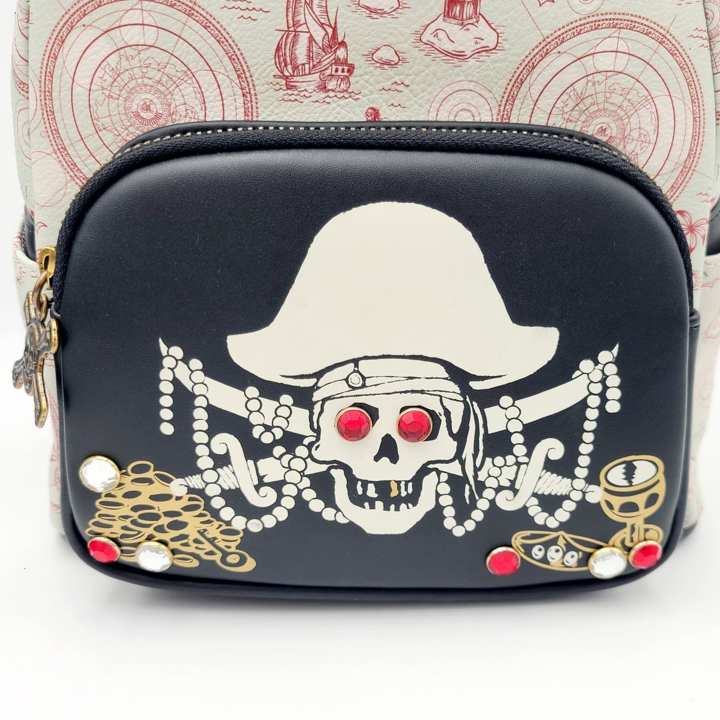 NEW Disney Parks Pirates of the Caribbean GITD Loungefly Mini Backpack Glow Dark