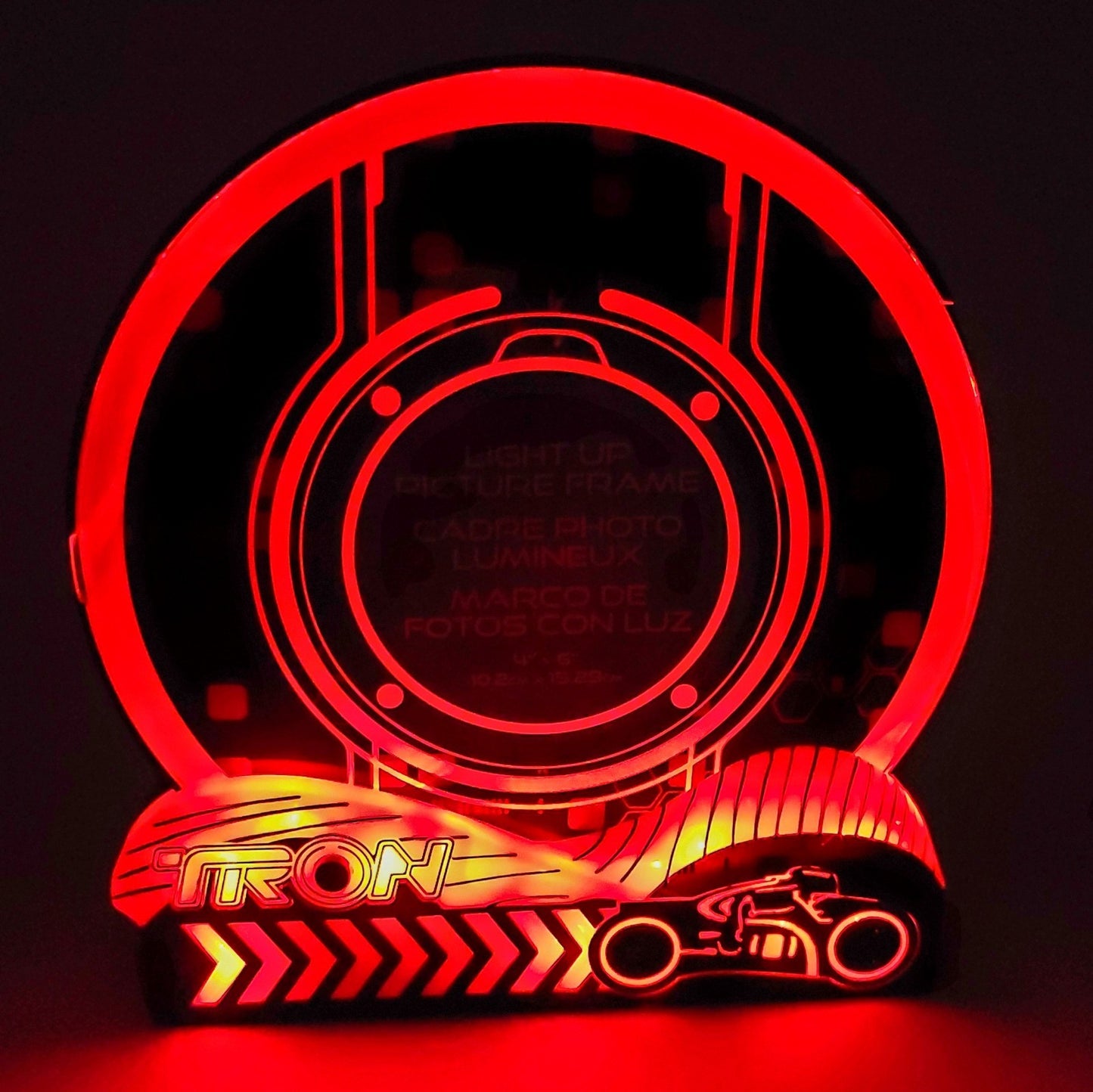 Walt Disney World Park 2023 TRON Lightcycle Run Light Up Picture Photo Frame New