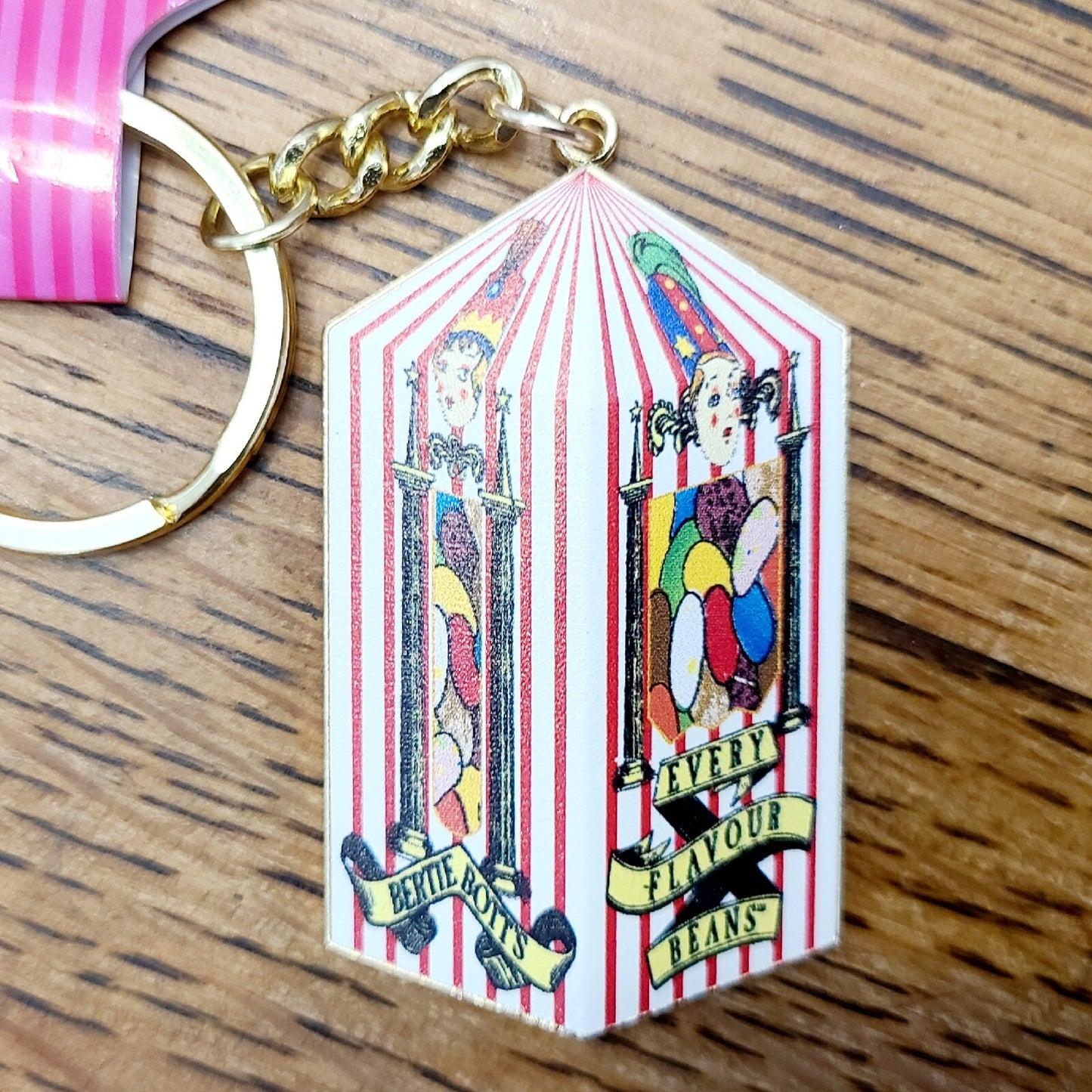 KEYCHAIN Universal Studios Honeydukes Harry Potter Bertie Botts Every Beans Box