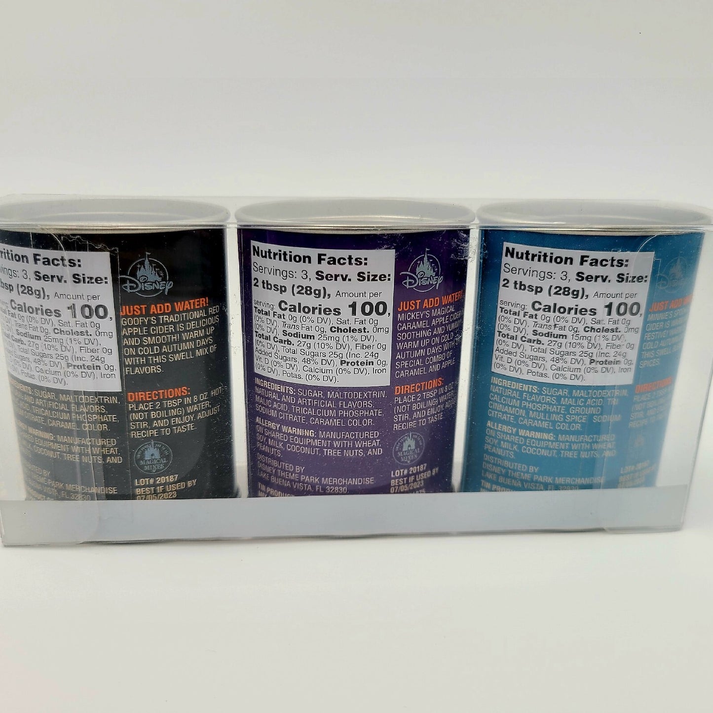 EXPIRED Disney Parks Halloween Apple Cider Drink Mix Spiced, Caramel, Red Mickey