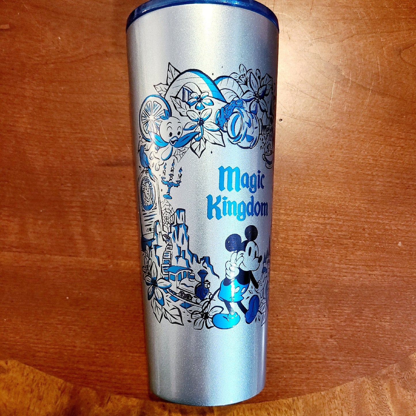 Walt Disney World 4 Park Starbucks Tumbler Magic Kingdom EPCOT Hollywood Animal