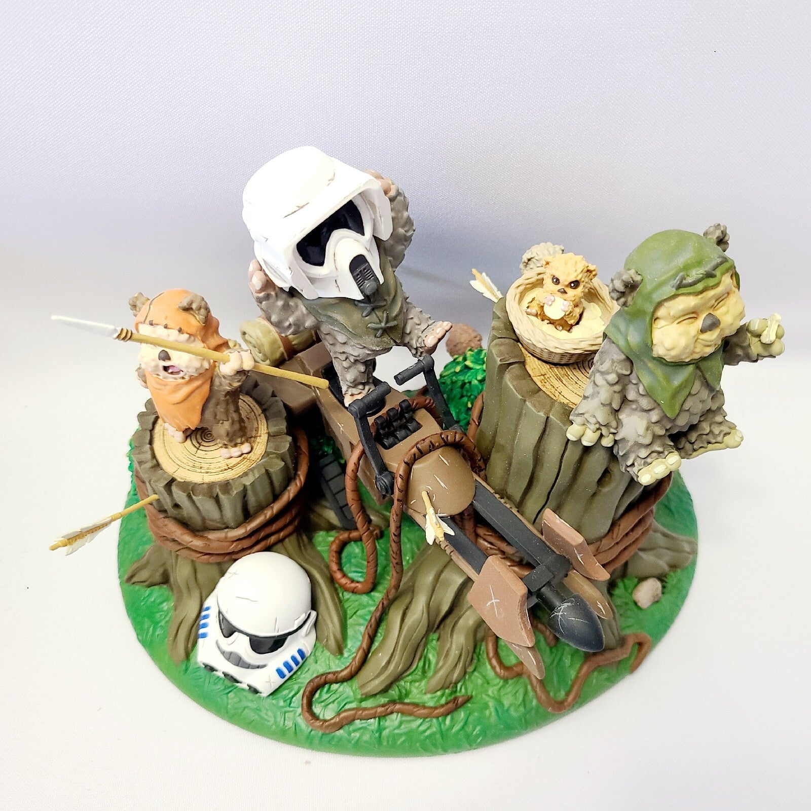 Disney Parks Star Wars Return  Jedi 40th Anniv Ewoks Collectible Figurine Ewok