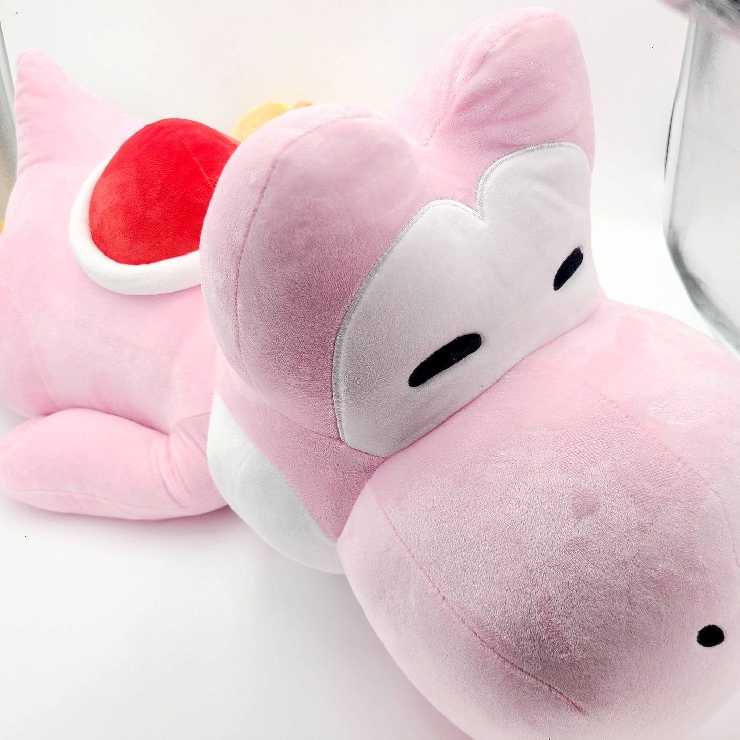 LARGE Yoshi Nintendo World Sleeping Plush Cushion Pillow Pink Universal Epic 38"