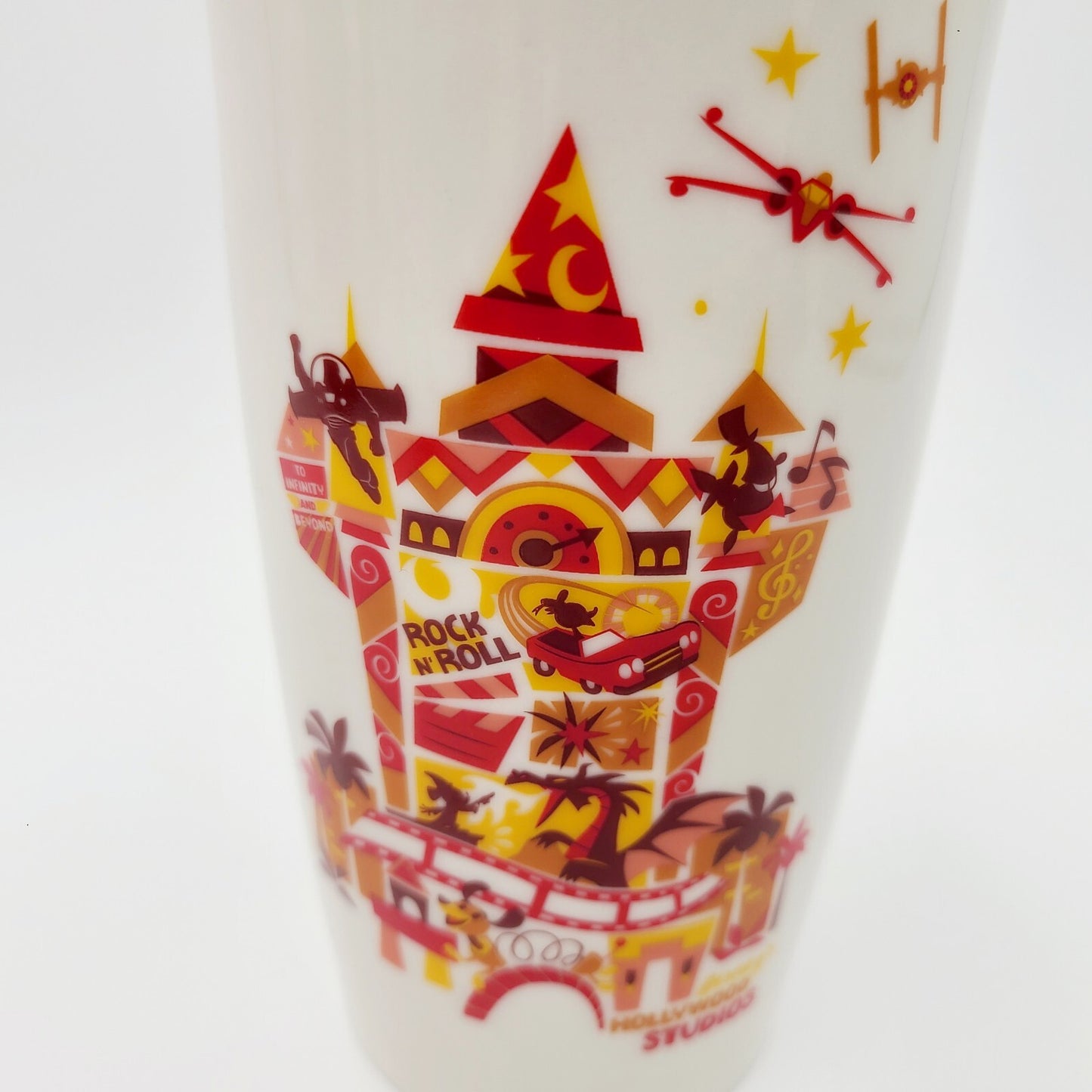 NEW Starbucks Tumbler Disney Parks Hollywood Studios Ceramic Travel Cup Mug 12oz