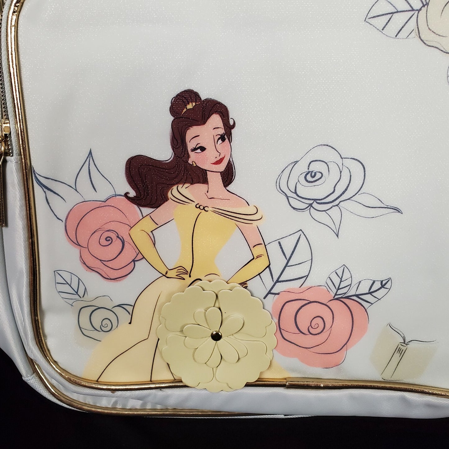 *Backpack & Stationery Set* Disney Princess Belle School Zip-Up Supplies Ariel