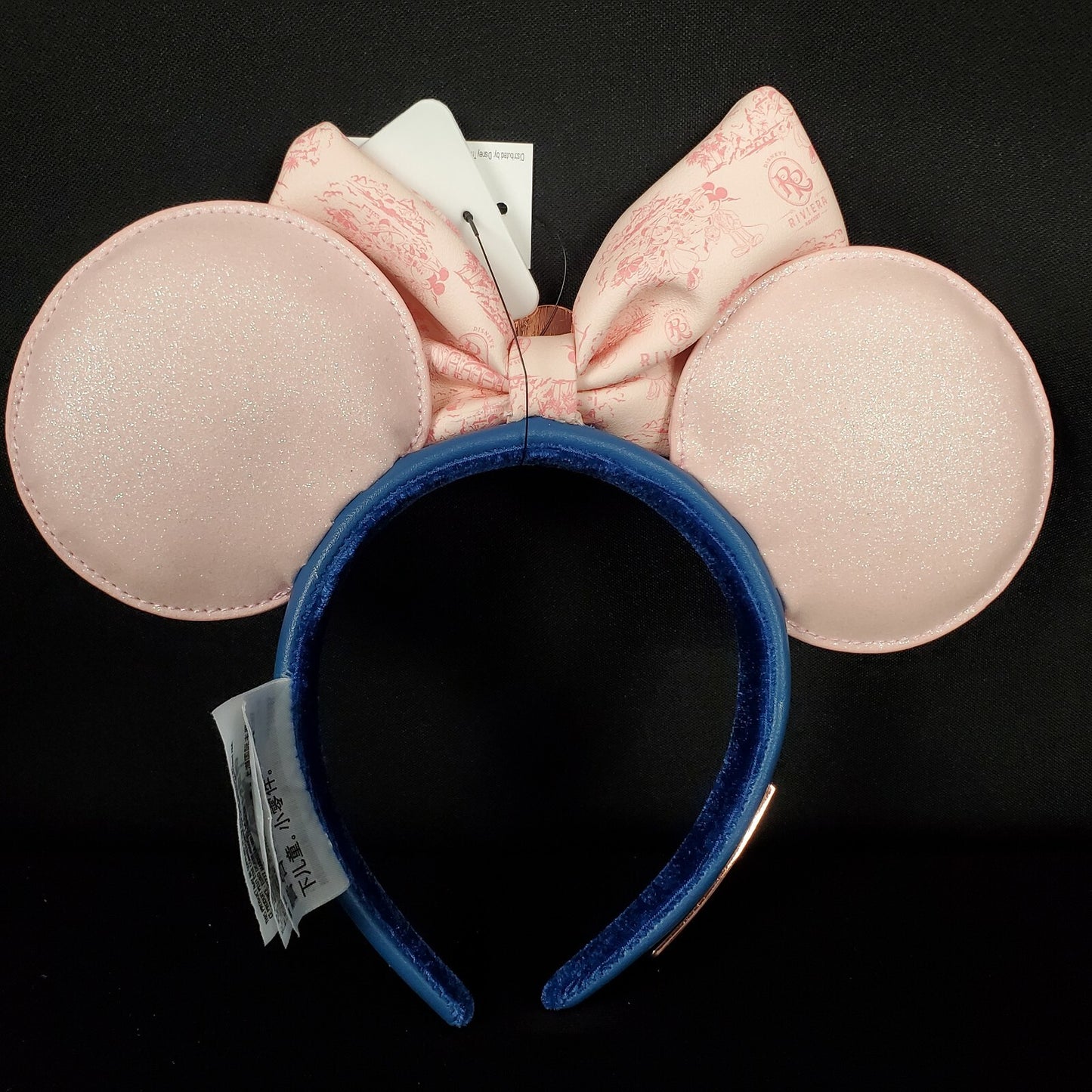 2021 Disney Parks Riviera Resort Minnie Mouse Loungefly Ears Pink & Blue