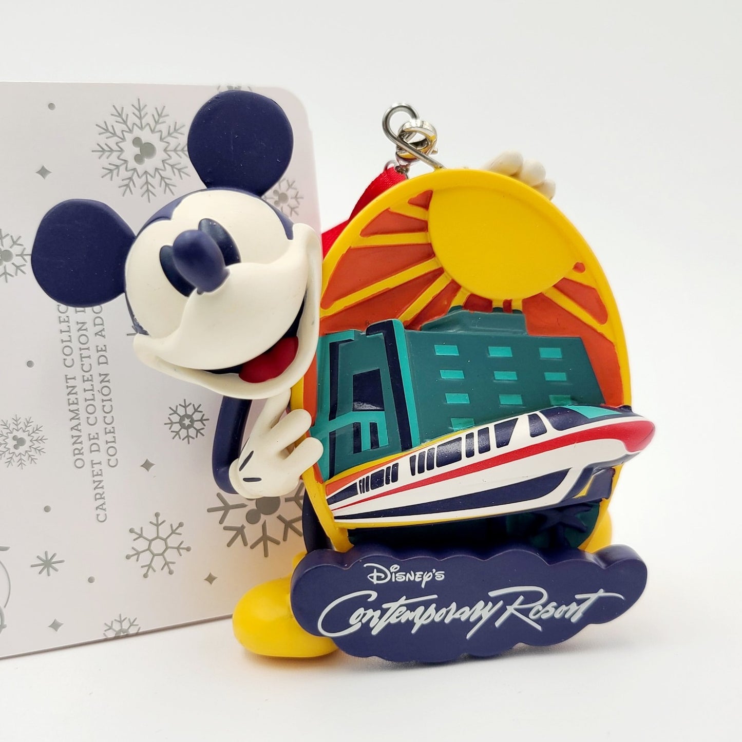 2025 Disney World Parks Contemporary Resort Monorail Mickey Mouse Ornament New