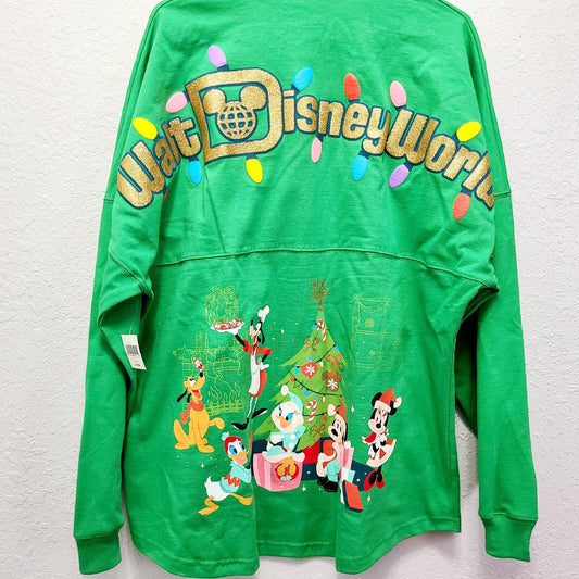 LARGE Disney Park 2023 Classics Christmas Holiday Mickey & Friends Spirit Jersey