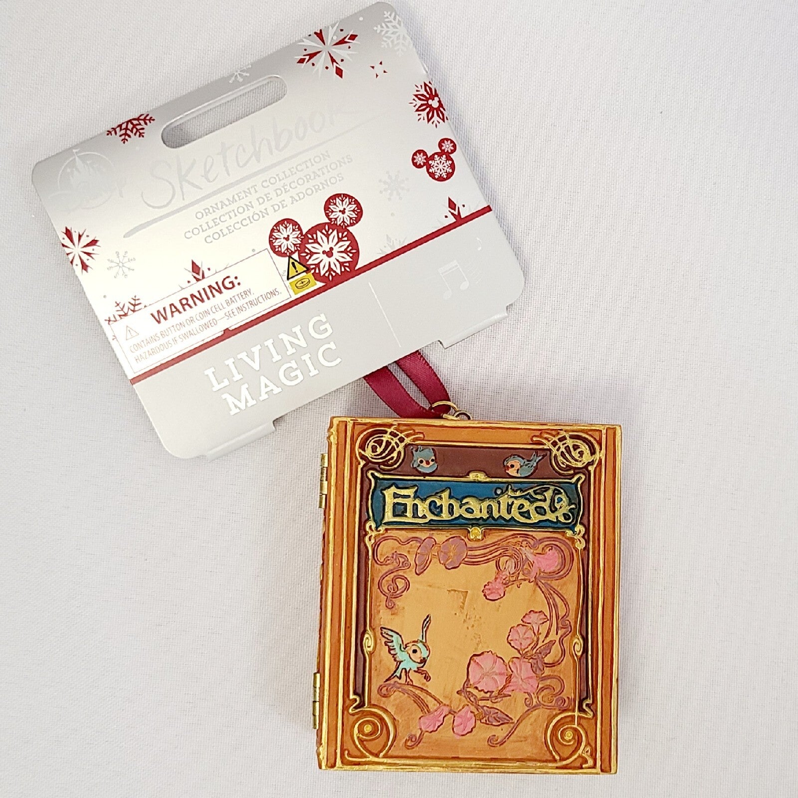 Disney Parks 2023 Enchanted Storybook Musical Living Magic Sketchbook Ornament