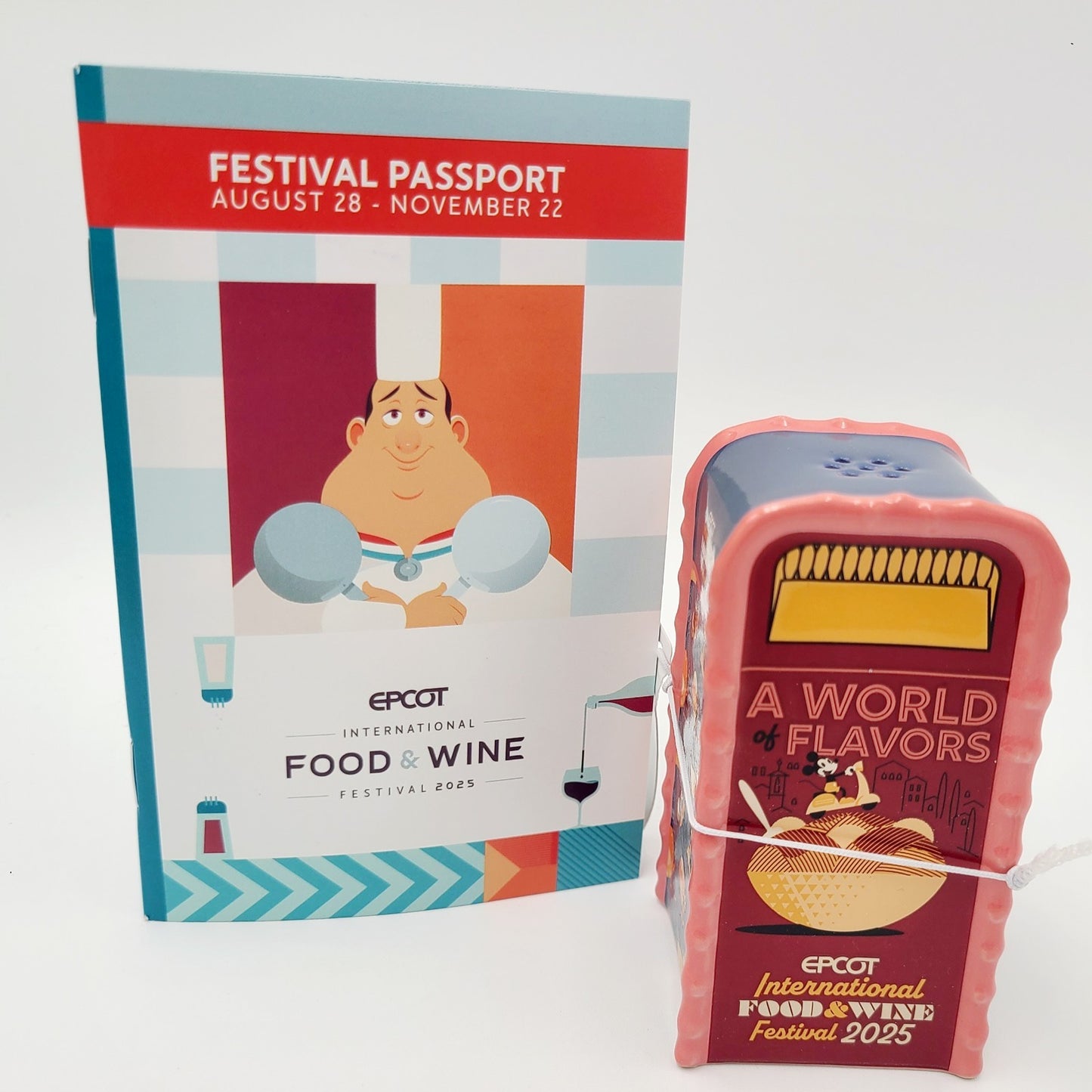 2025 Disney Parks EPCOT Food & Wine Mickey Minnie Mouse Salt & Pepper Shaker New