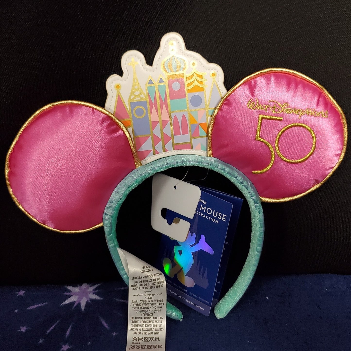 *Ears, Key, Pin Set* Disney Park Mickey Mouse Main Attraction It’s A Small World