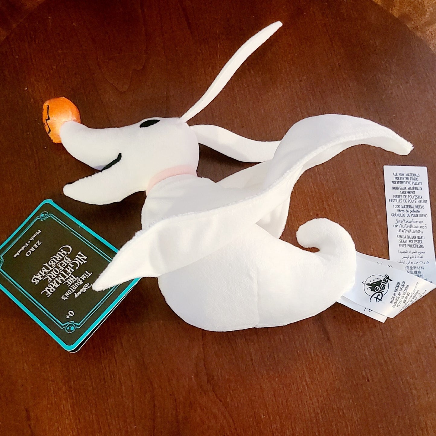 Disney Parks Zero Velour Plush Doll 9''  Nightmare Before Christmas Stuffed Toy