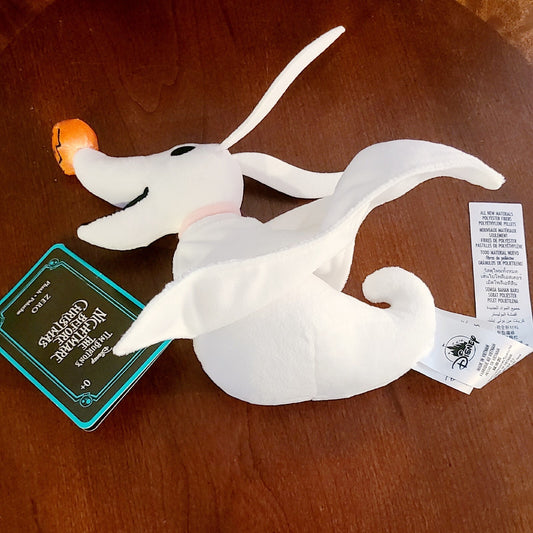Disney Parks Zero Velour Plush Doll 9''  Nightmare Before Christmas Stuffed Toy