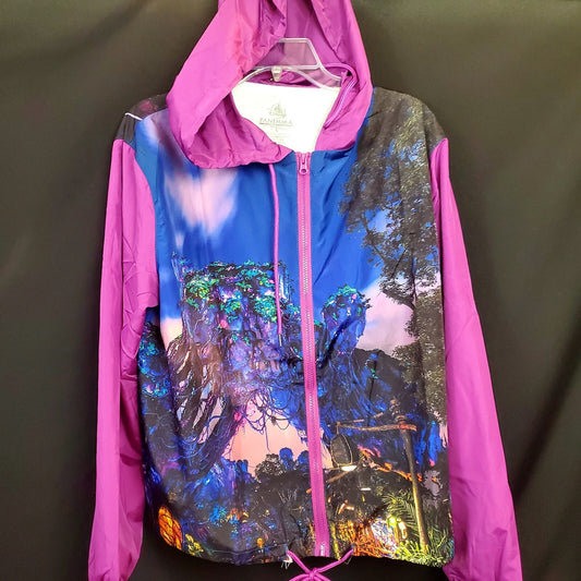 LARGE Disney Parks Pandora Avatar Floating Mountains Windbreaker Jacket Adult L