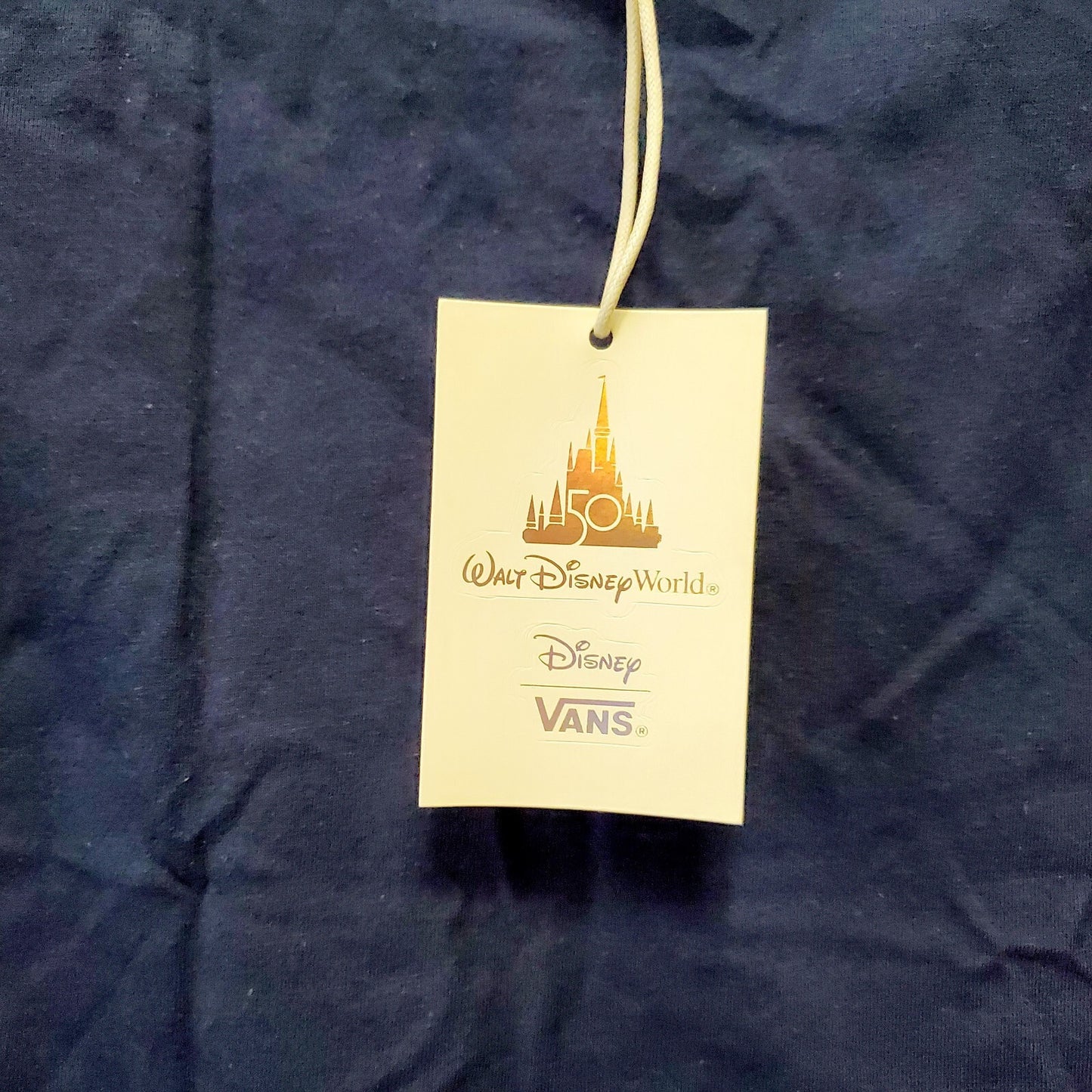 Kids Large Disney Parks Vans T-Shirt 50th Anniversary Magic Kingdom Mickey Blue