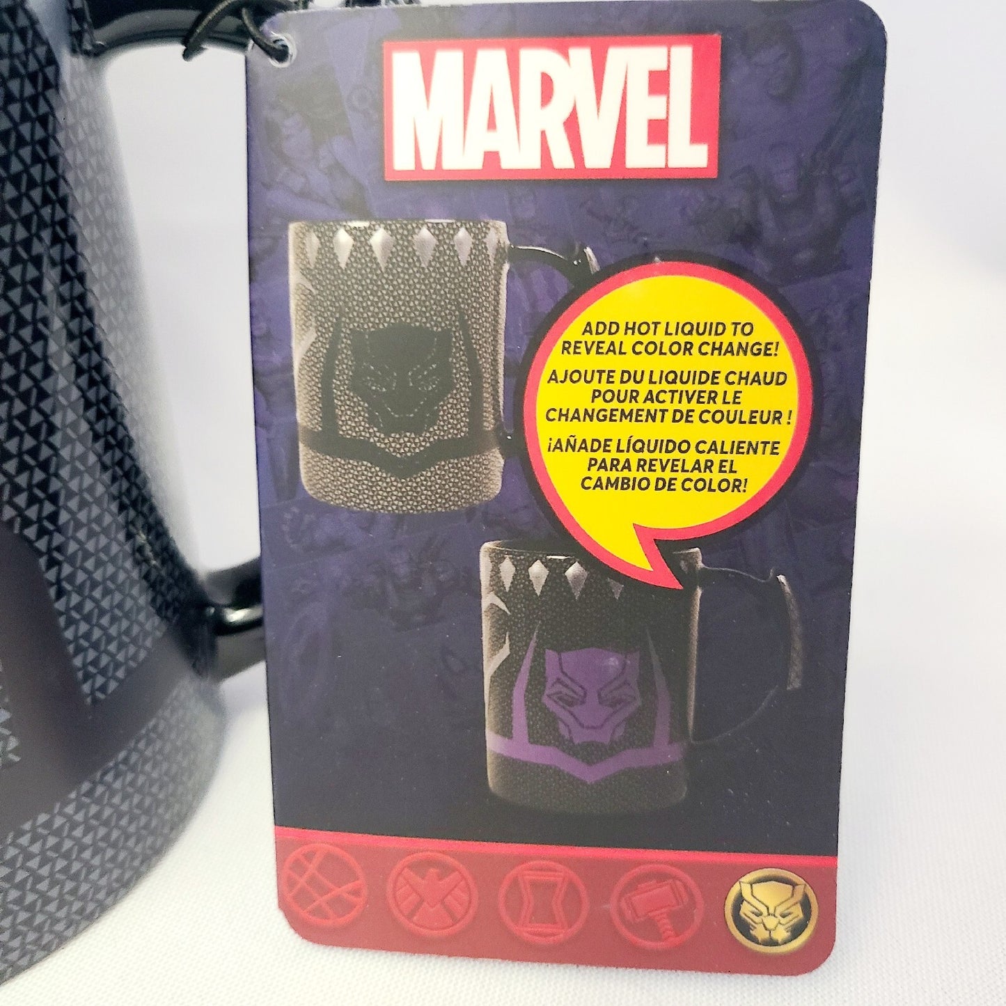 NEW Disney Parks Marvel Black Panther Color Changing 16oz Coffee Mug Cup 2023