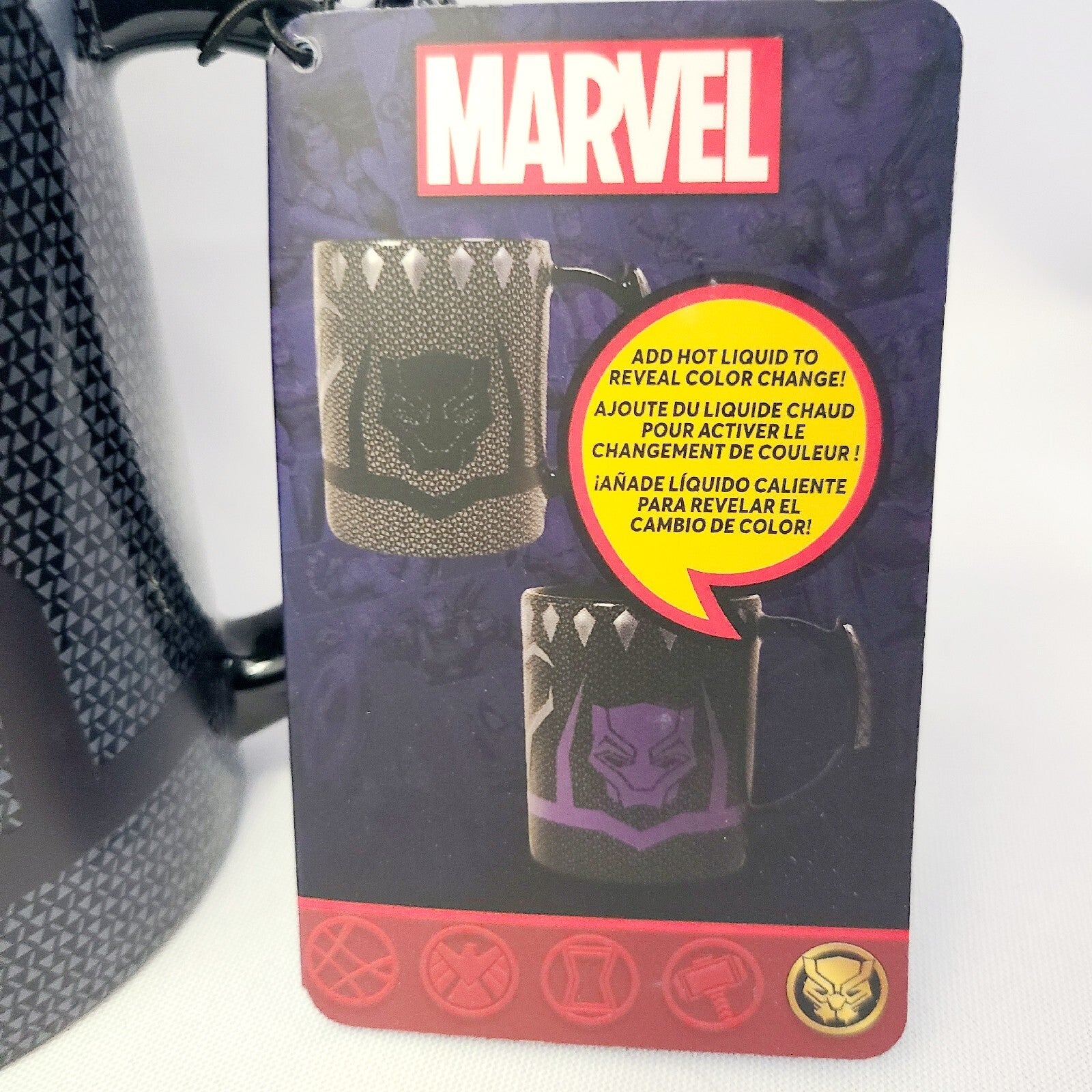NEW Disney Parks Marvel Black Panther Color Changing 16oz Coffee Mug Cup 2023