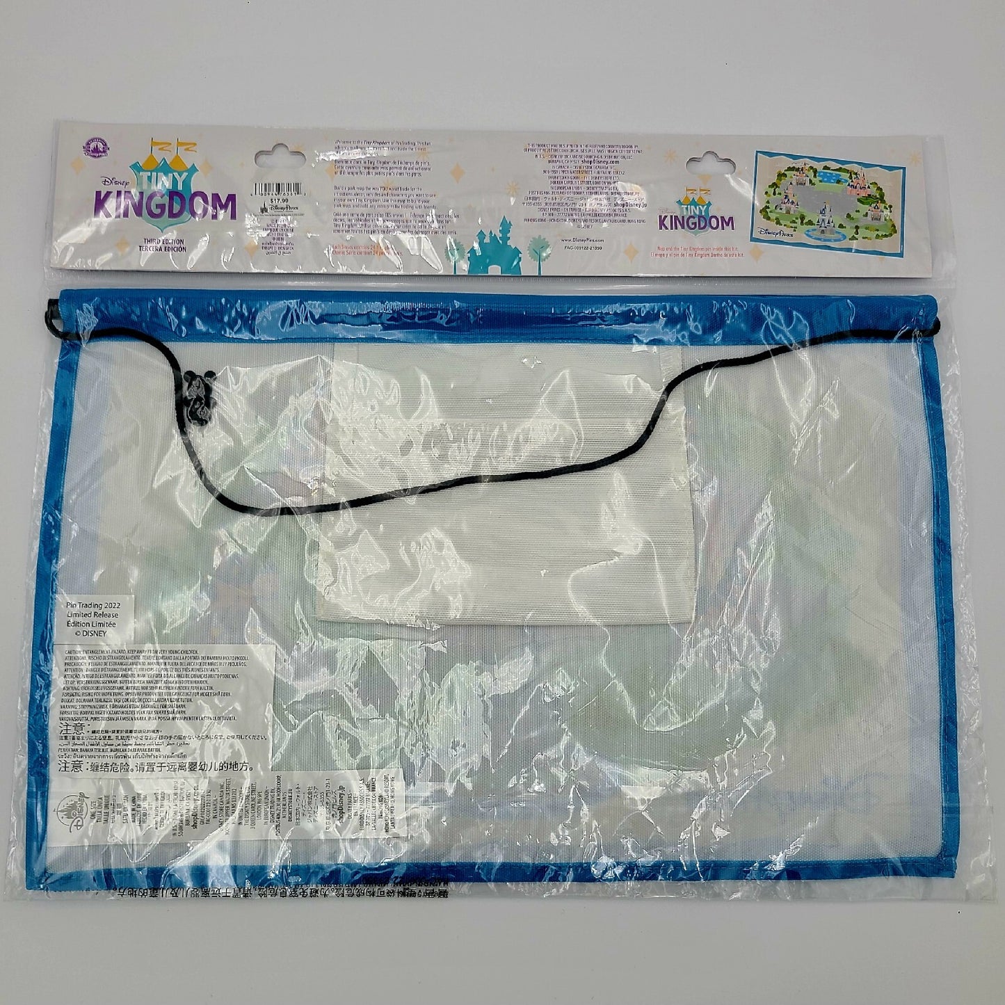 NEW Rare Five Castles Disney Tiny Kingdom Third Edition Canvas Map With Logo Pin