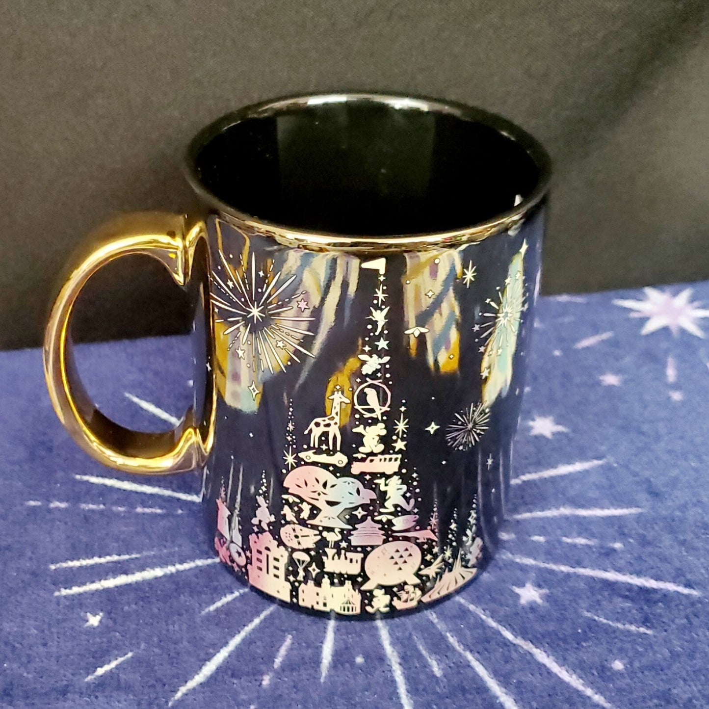 2023 Walt Disney World Parks 50th Grand Finale Iridescent Castle Coffee Mug Cup