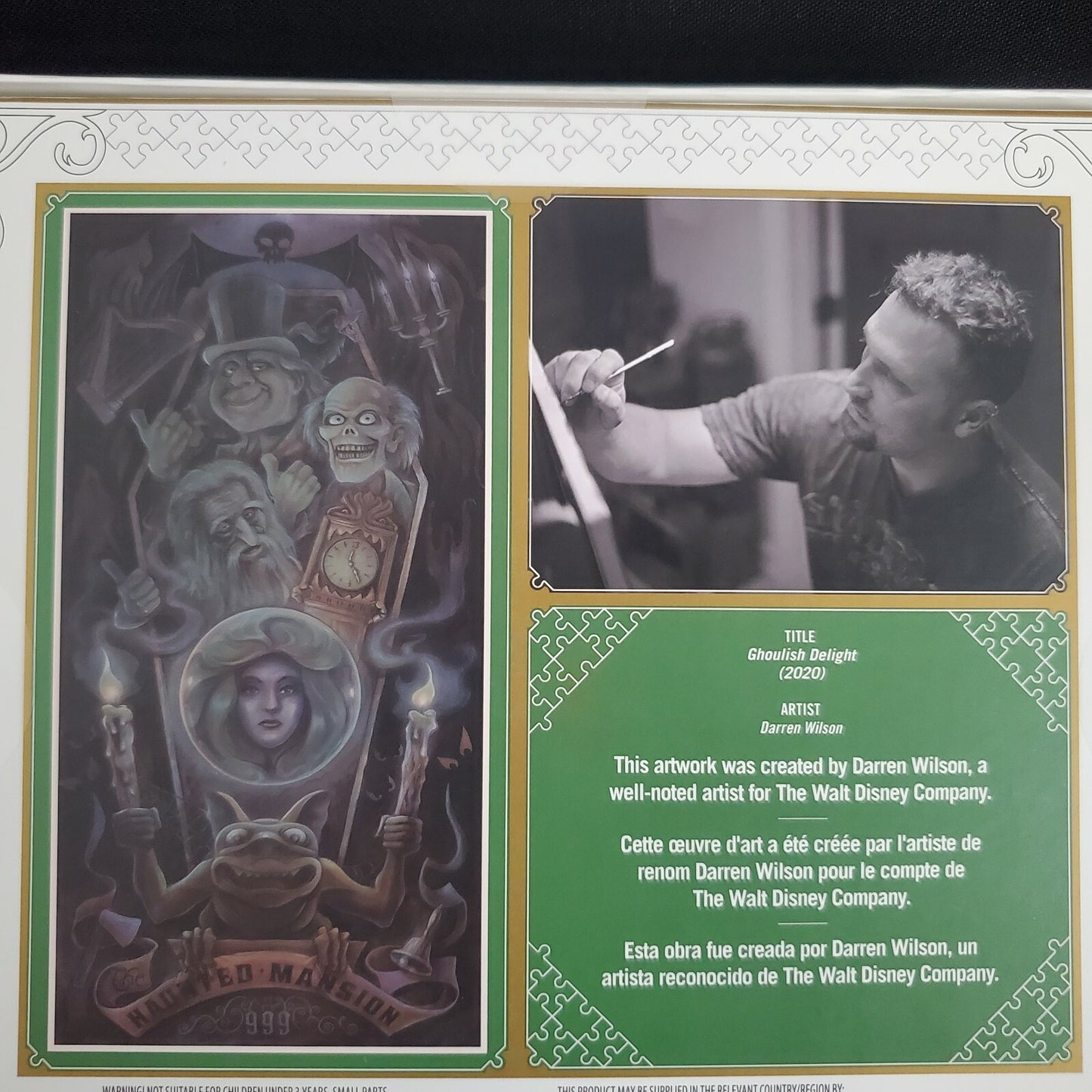 Disney Parks Signature Haunted Mansion 50th Anniversary 1000 Piece Puzzle Wilson