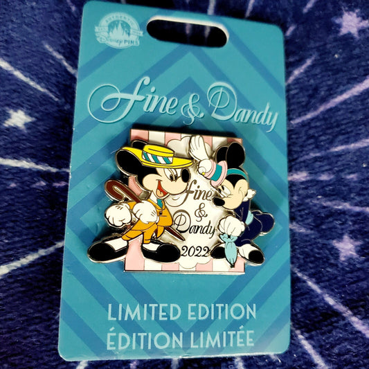 NEW 2022 Disney Parks Mickey & Minnie Mouse Fine & Dandy LE Limited Edition 3000