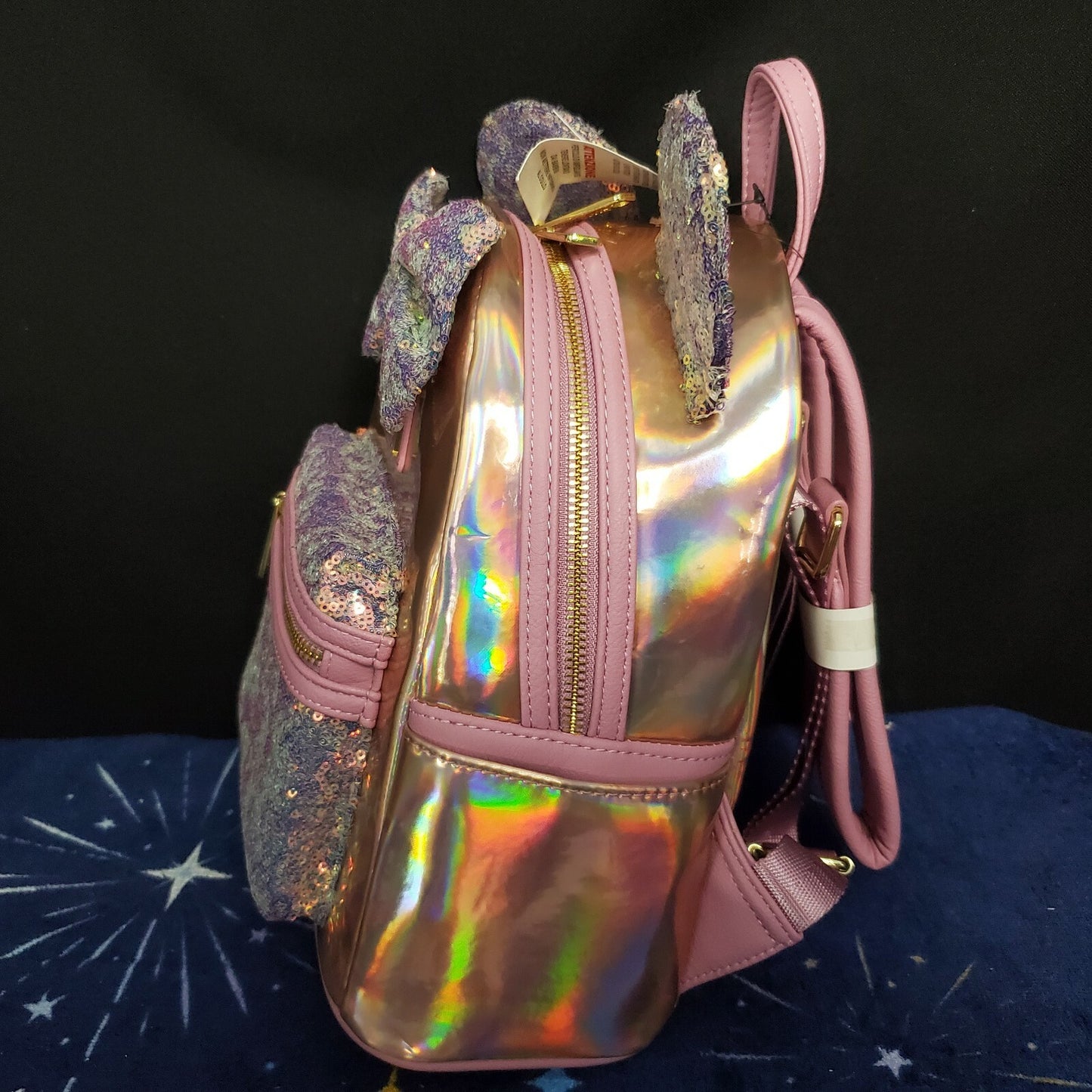 *Backpack Set* Disney Parks 50th Anniversary Iridescent Pink & Blue Loungefly