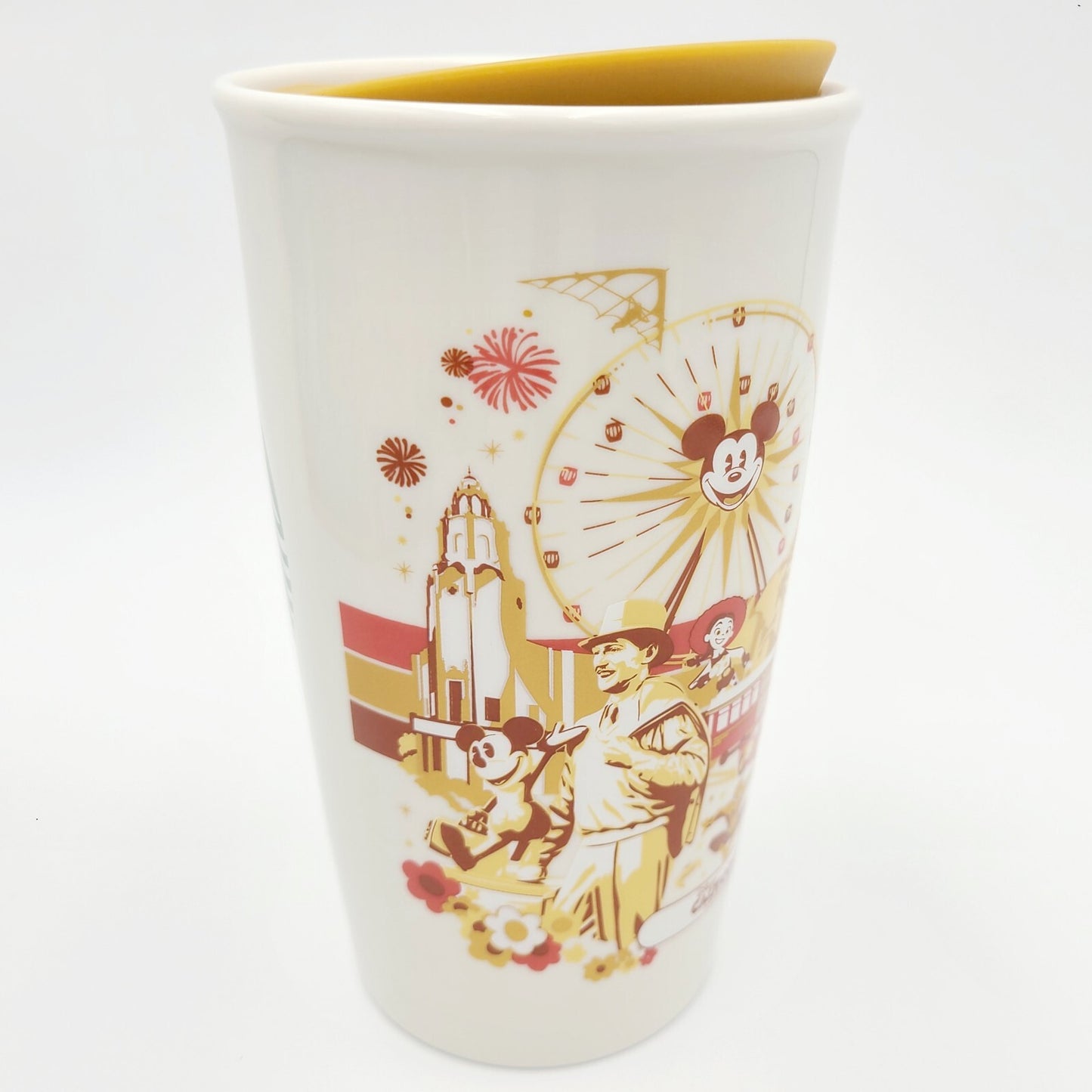 NEW Starbucks Disneyland California Adventure Starbucks Ceramic Tumbler 12 oz.