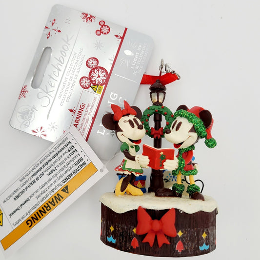 Disney Parks EPCOT World Showcase Germany Mickey & Minnie Ornament Lamp Post NEW