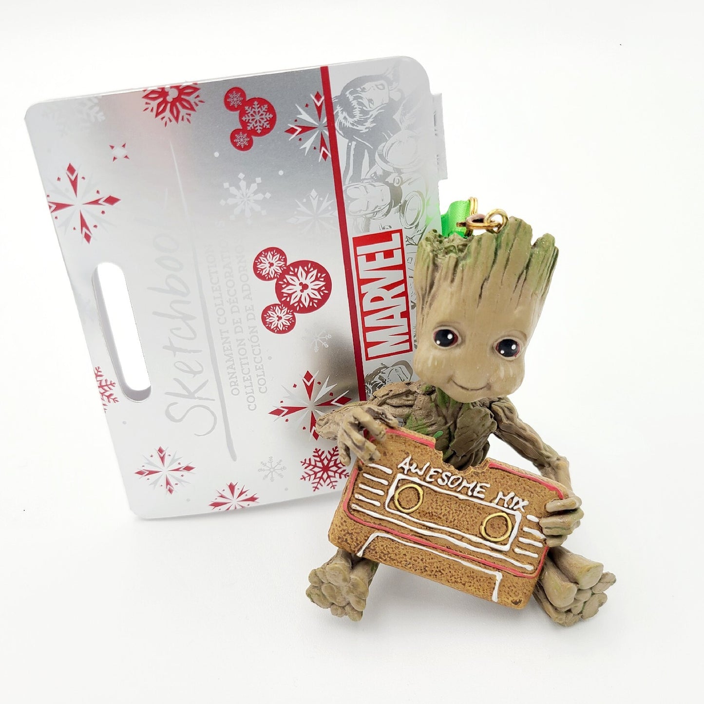 NEW Disney Parks Baby Groot Guardians Sketchbook Holiday Christmas Ornament