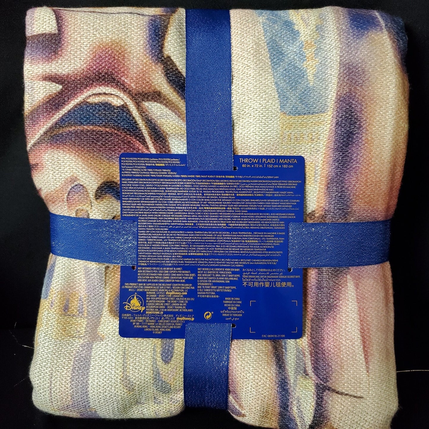 2021 Walt Disney World Parks 50th Celebration Partners Mickey Walt Castle Throw