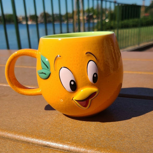 2022 Disney Parks EPCOT Flower & Garden Festival Orange Bird Head Coffee Mug NEW