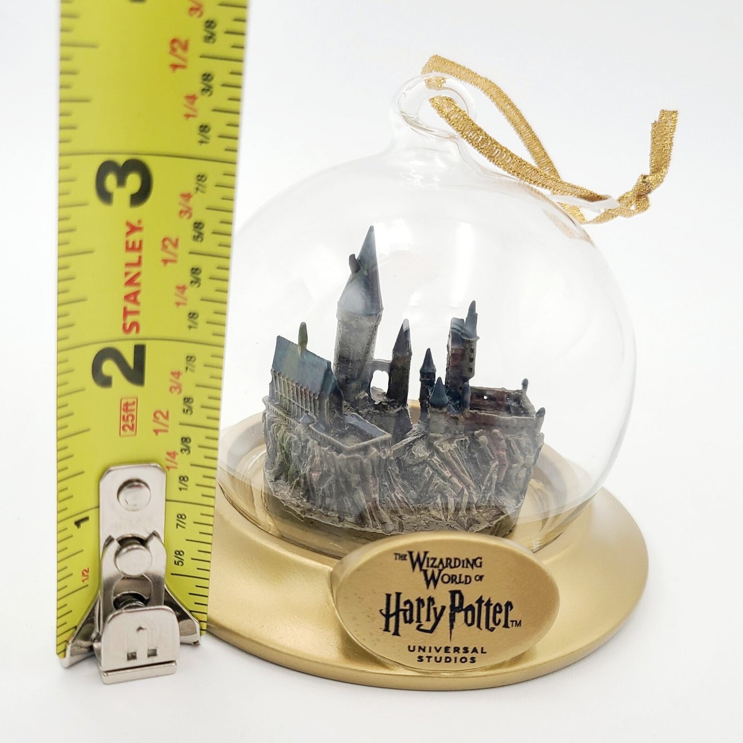 Universal Studios Harry Potter Hogwarts Castle Holiday Christmas Glass Ornament