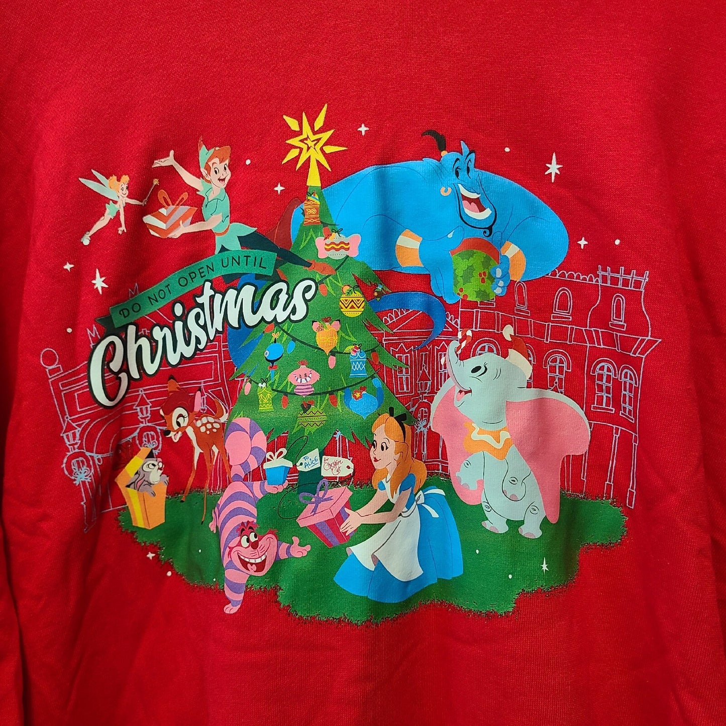 XL 2023 Walt Disney World Parks Do Not Open Until Christmas Red Pullover Hoodie