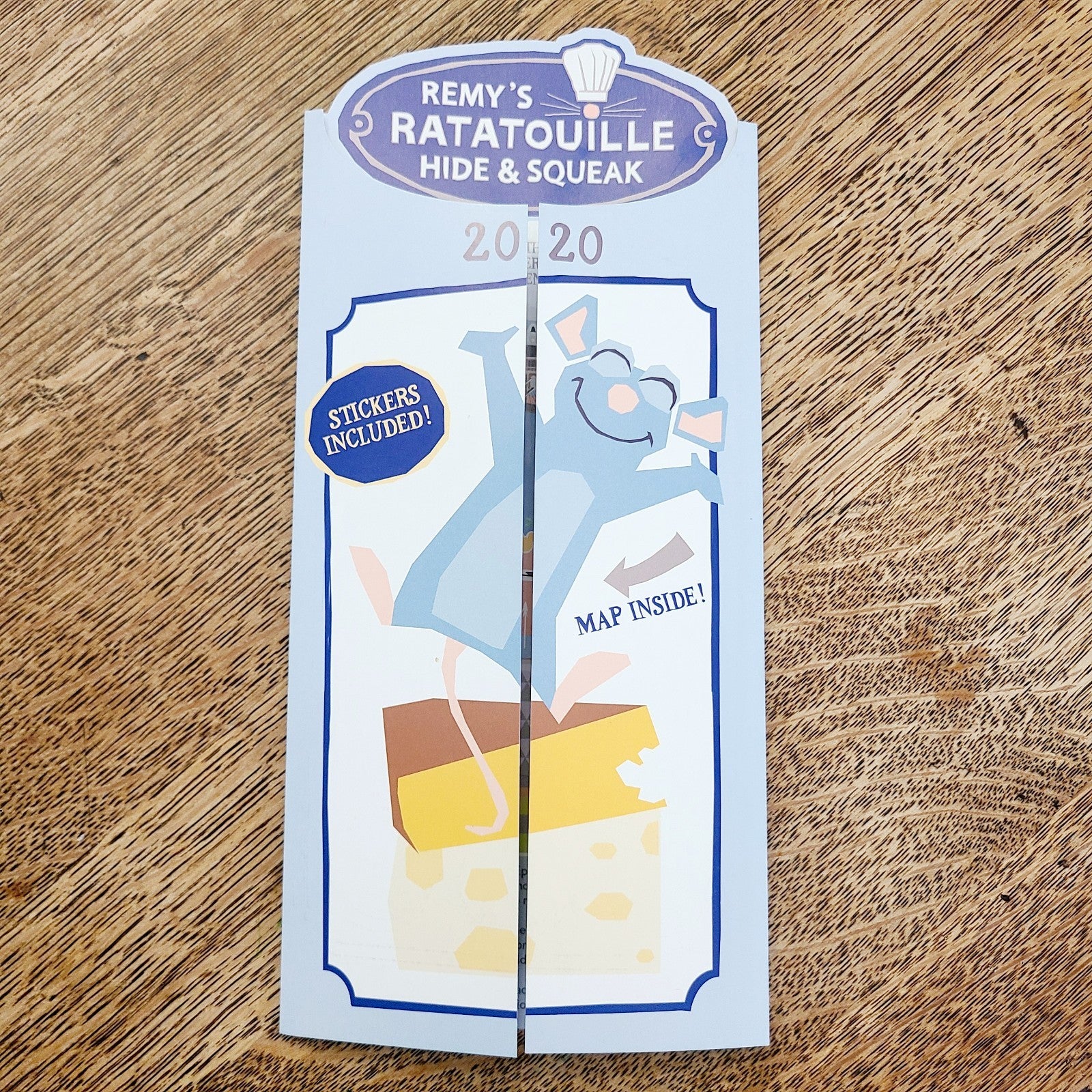 NEW Disney Parks Remy's Ratatouille Hide & Squeak Food Wine 2020 Map & Stickers