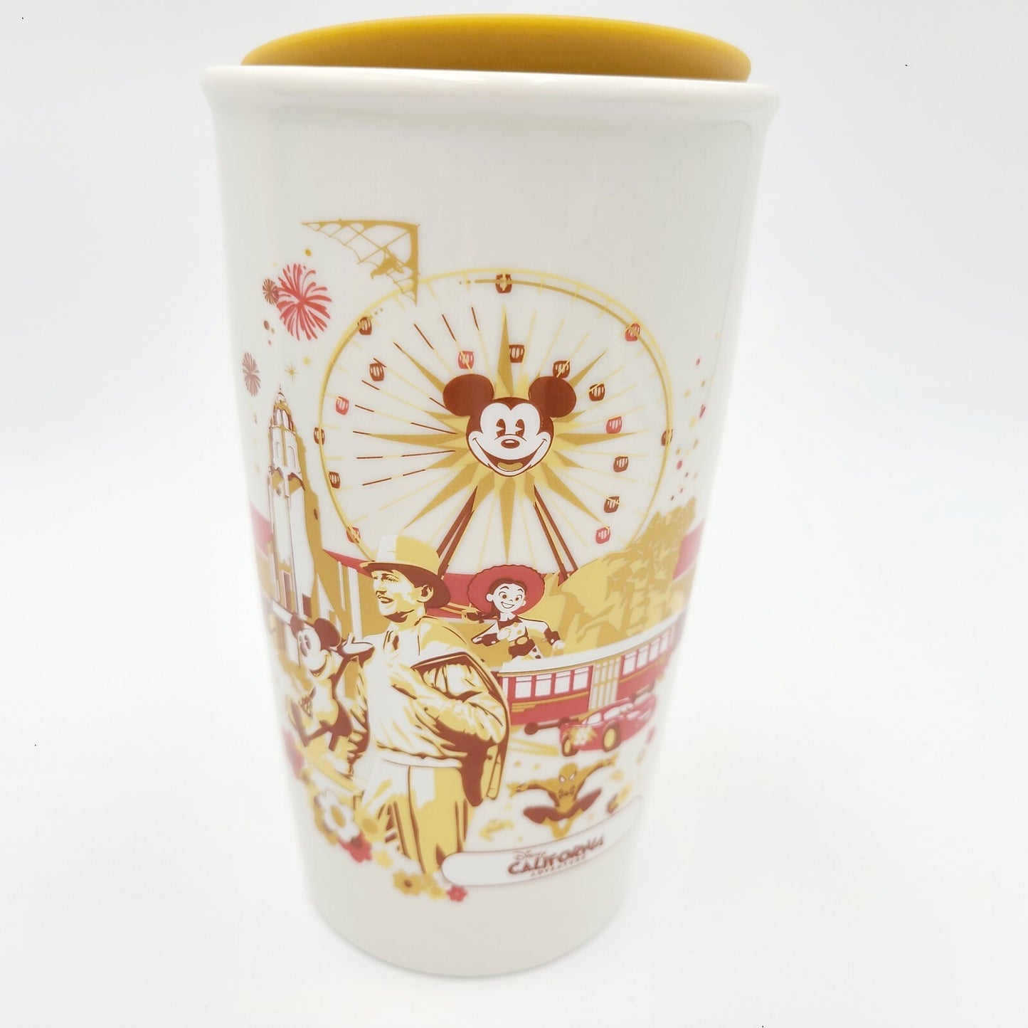 NEW Starbucks Disneyland California Adventure Starbucks Ceramic Tumbler 12 oz.