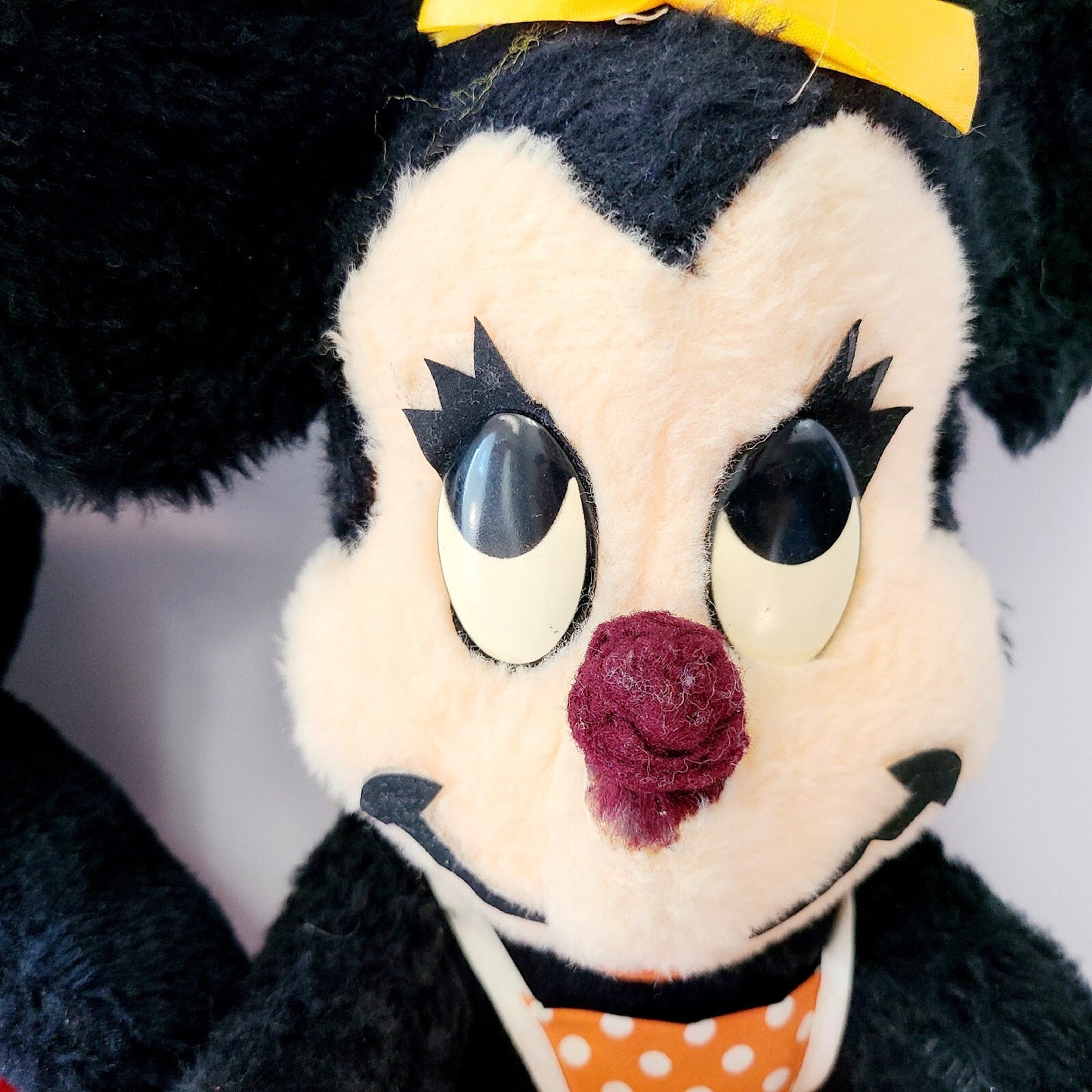 Vintage Mickey & Minnie Mouse Plush Set Walt Disney Prod. Plush California Toy