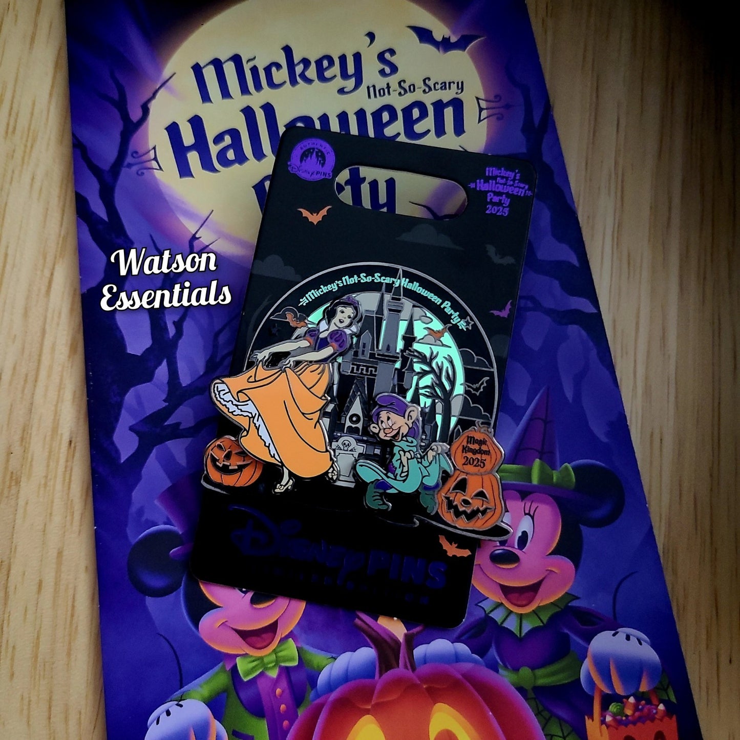 2025 Disney World Parks Snow White Dopey Mickey Not So Scary Halloween Party Pin