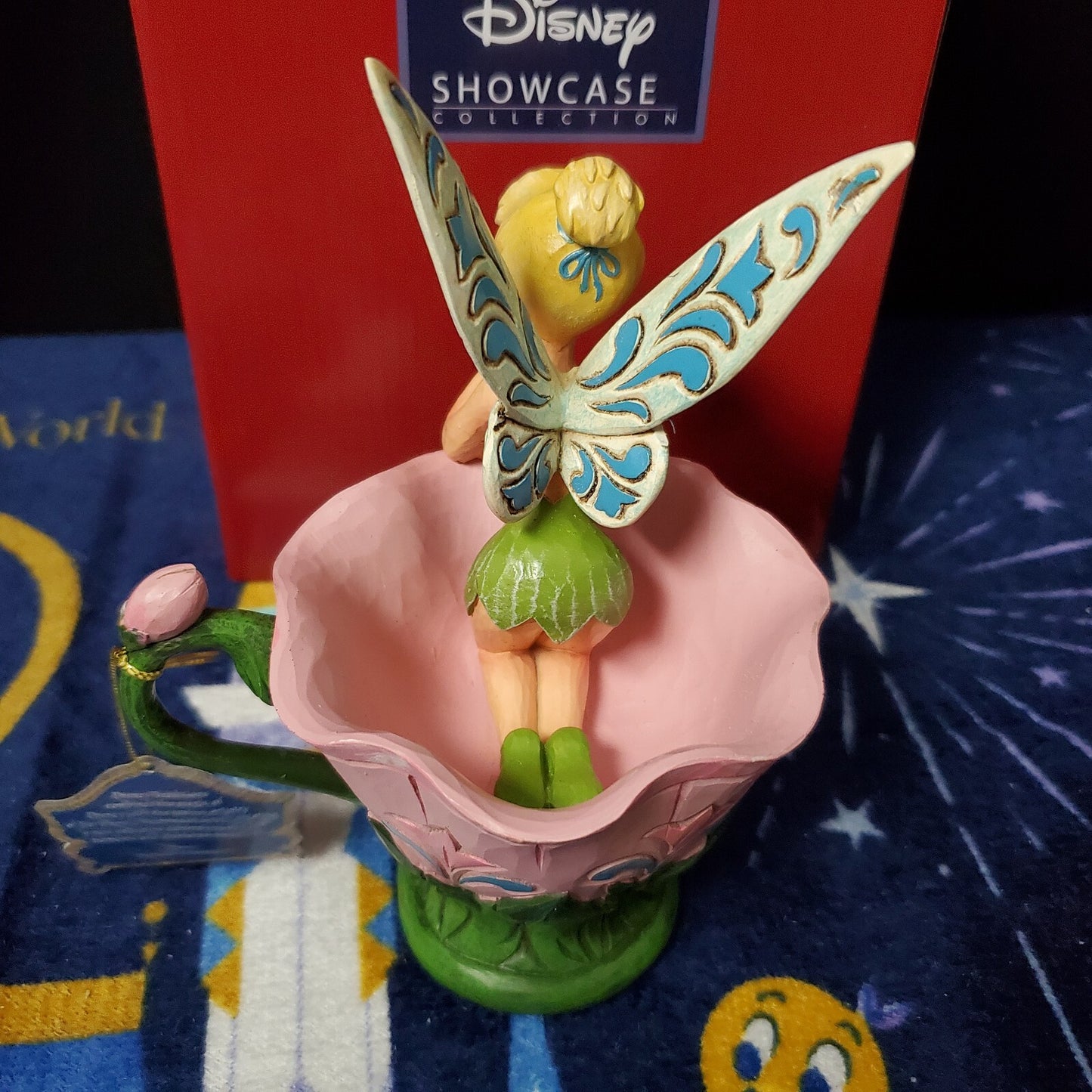 Jim Shore Disney Traditions Tinker Bell Sitting in Flower 6008076 A Spot of Tink