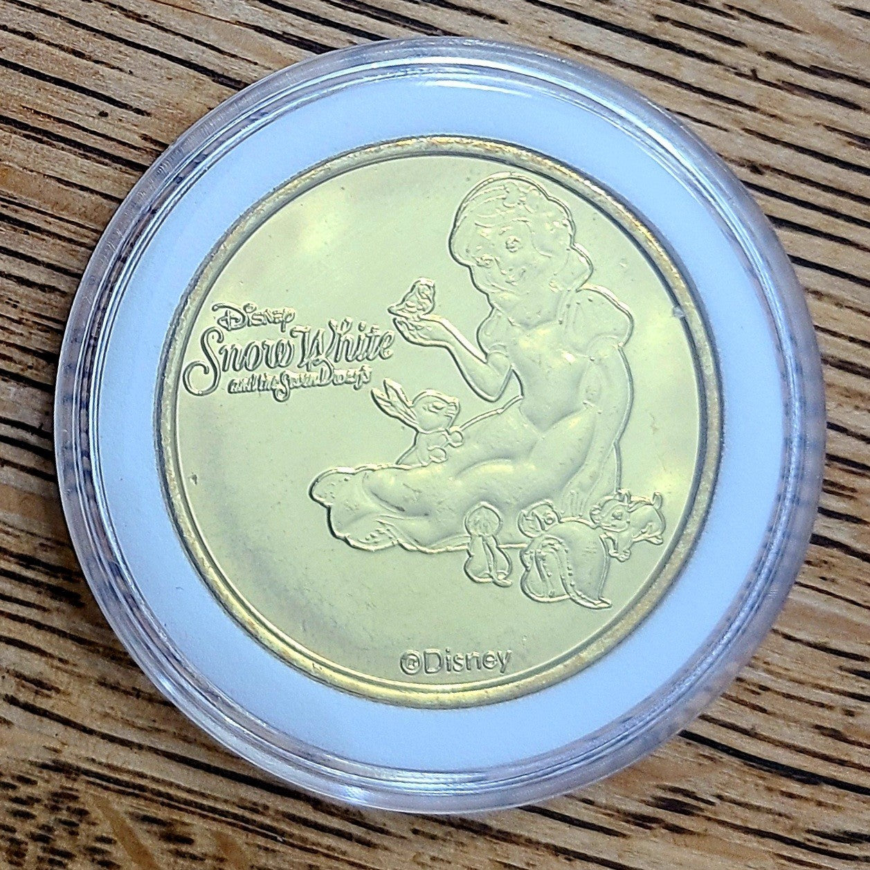 *2024 Sneezy Dwarf Coin* Walt Disney World Park Golden Color Metal Snow White