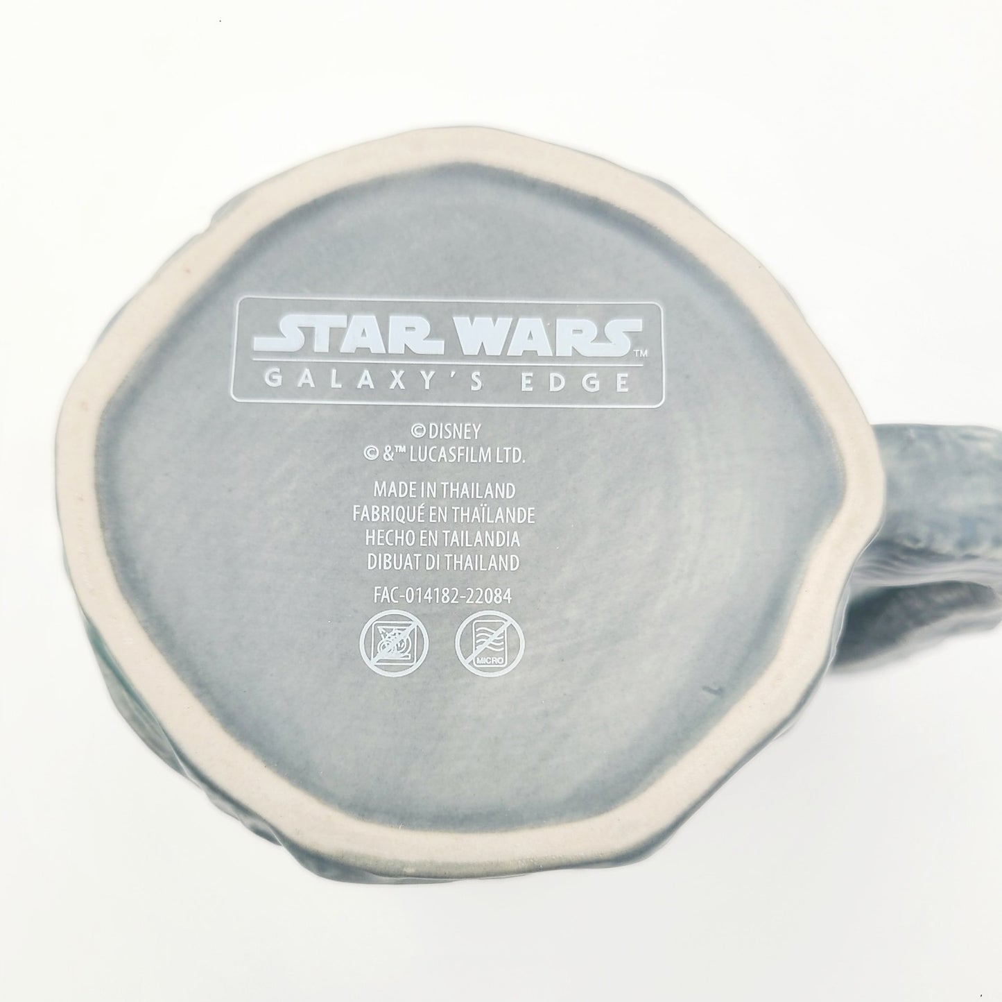 Disney Parks Star Wars Galaxy’s Edge Dok Ondar Jedi Battle Scene Sculpture Mug